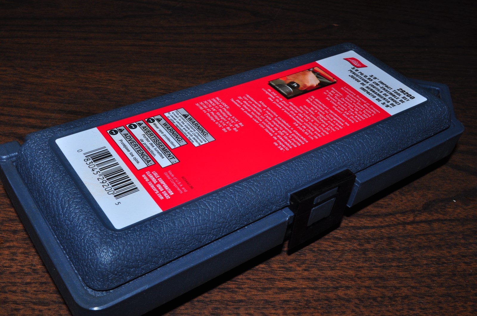 LISLE 29200 3/8” Hand Impact Screw Driver Tool Set with 5 bits.