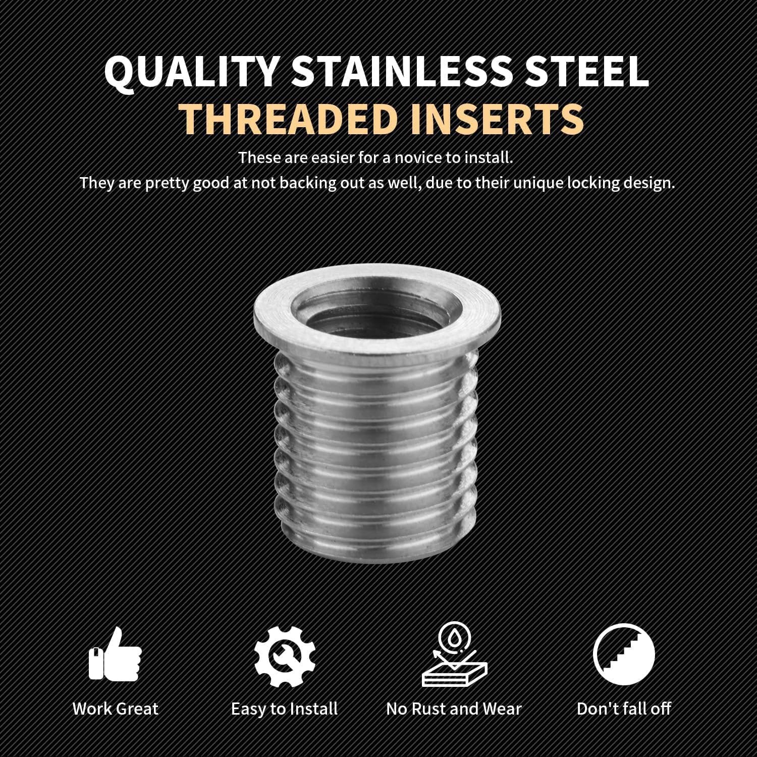 Repair Damaged Threads with M8x1.25 Thread Kit – Includes Drill & 10 Inserts