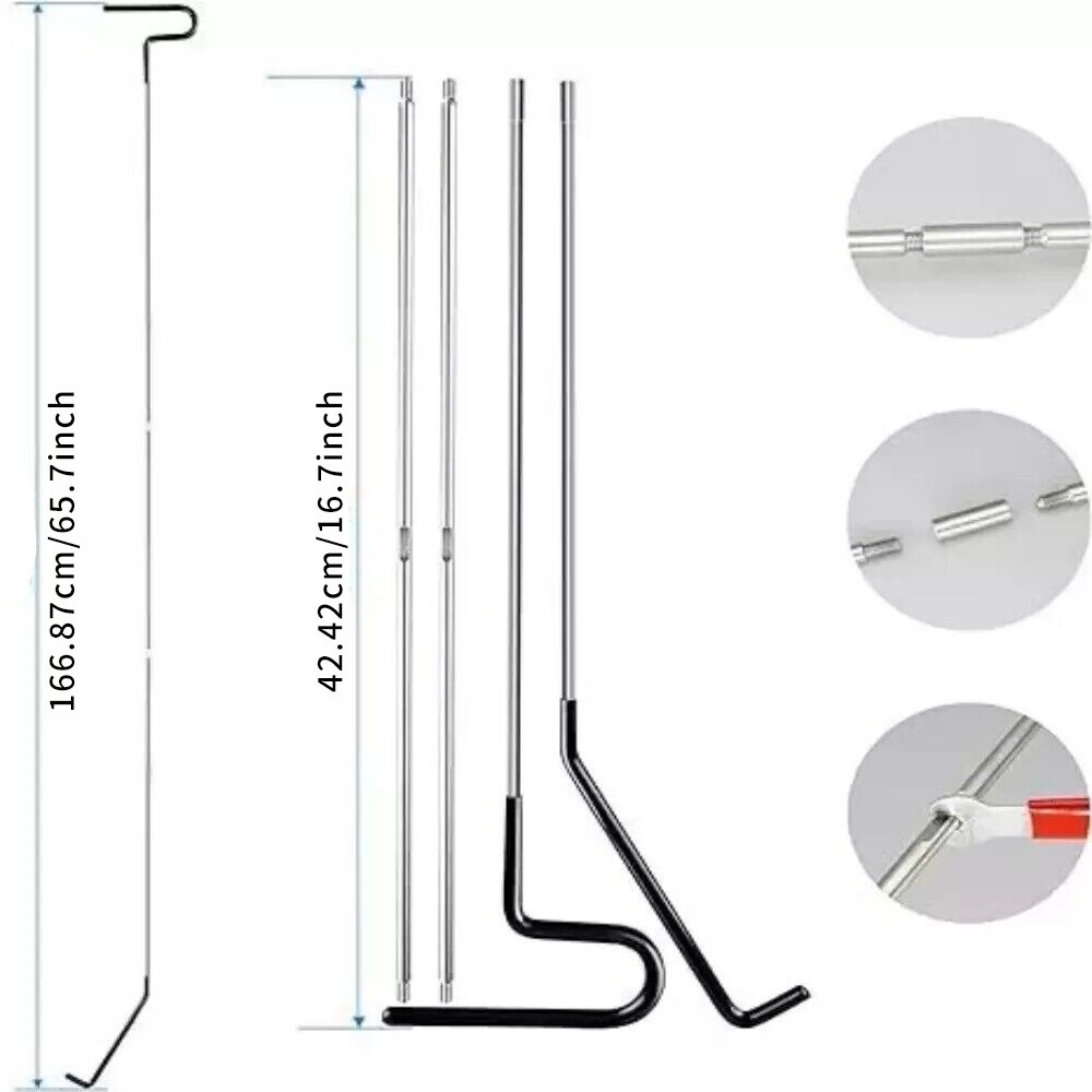 12Pcs Auto Repair Stainless Steel Kit Tool Emergency Car Window Door Lock Set US