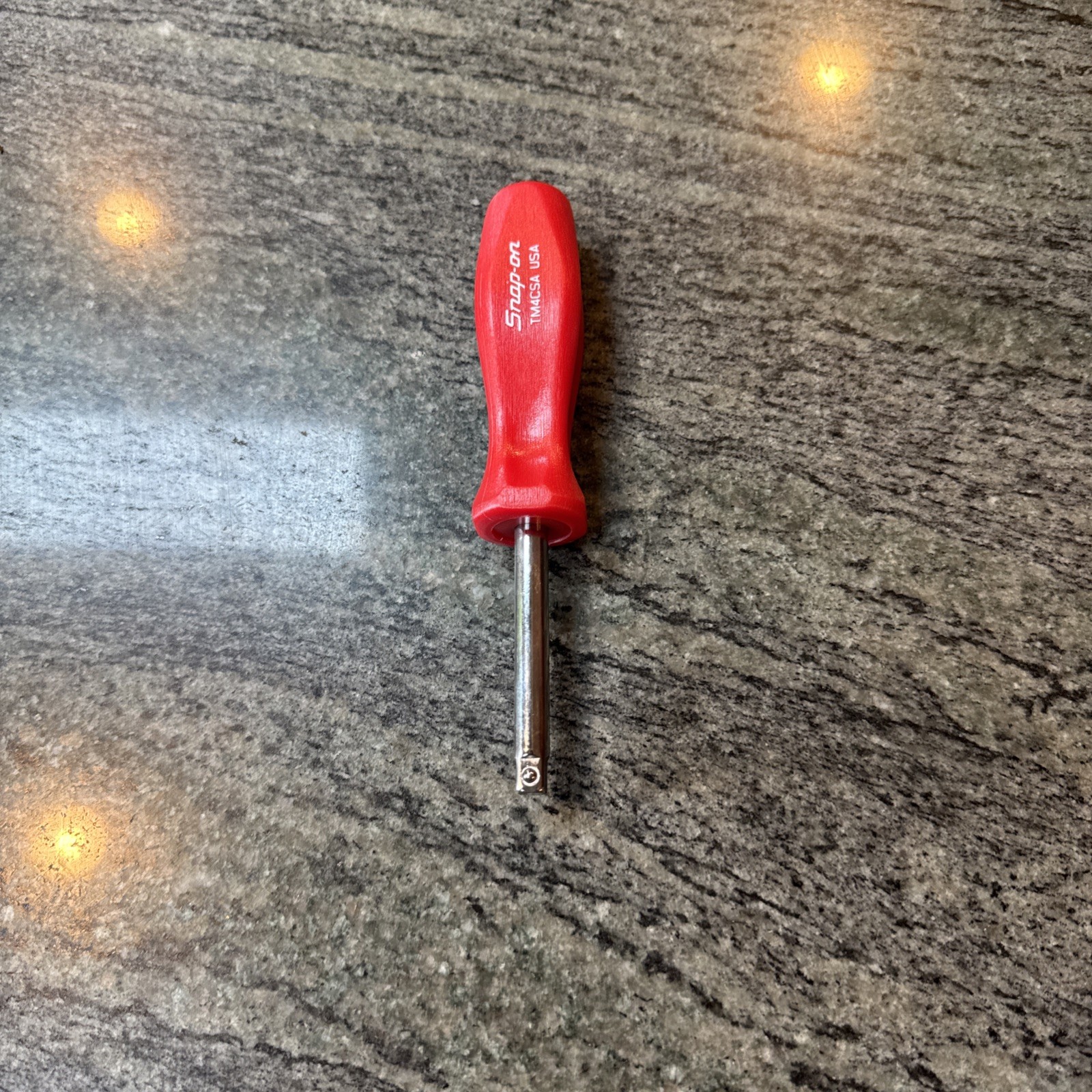 Snap On tm4csa 1/4 drive 6” standard shank driver Red new