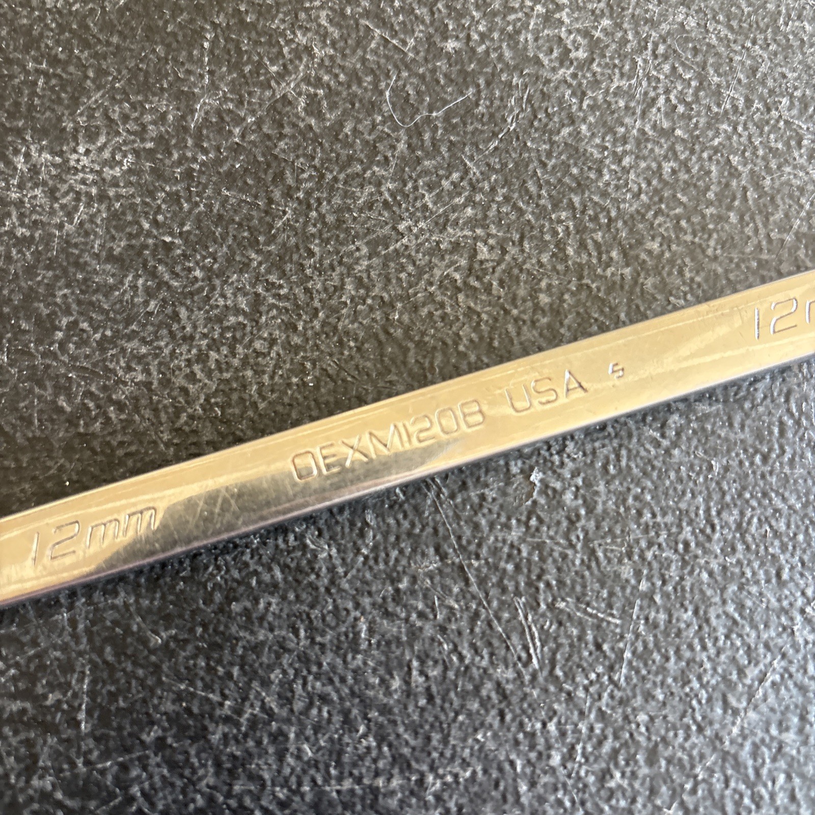 Snap On 12MM 12PT Metric Chrome Combination Wrench USA OEXM120B