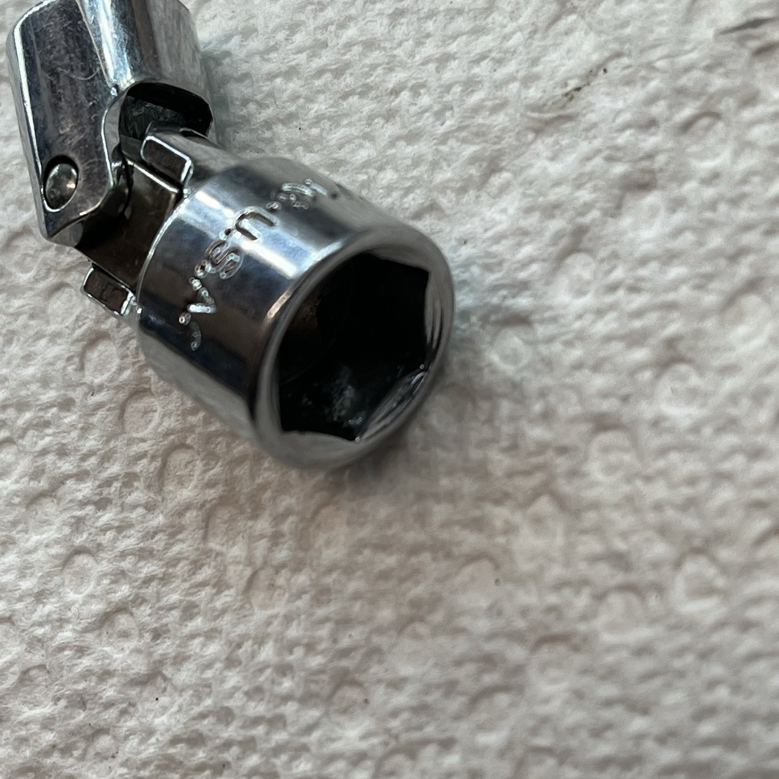 S-K #43514 Socket 7/16″ flex short 1/4″ drive 6 point