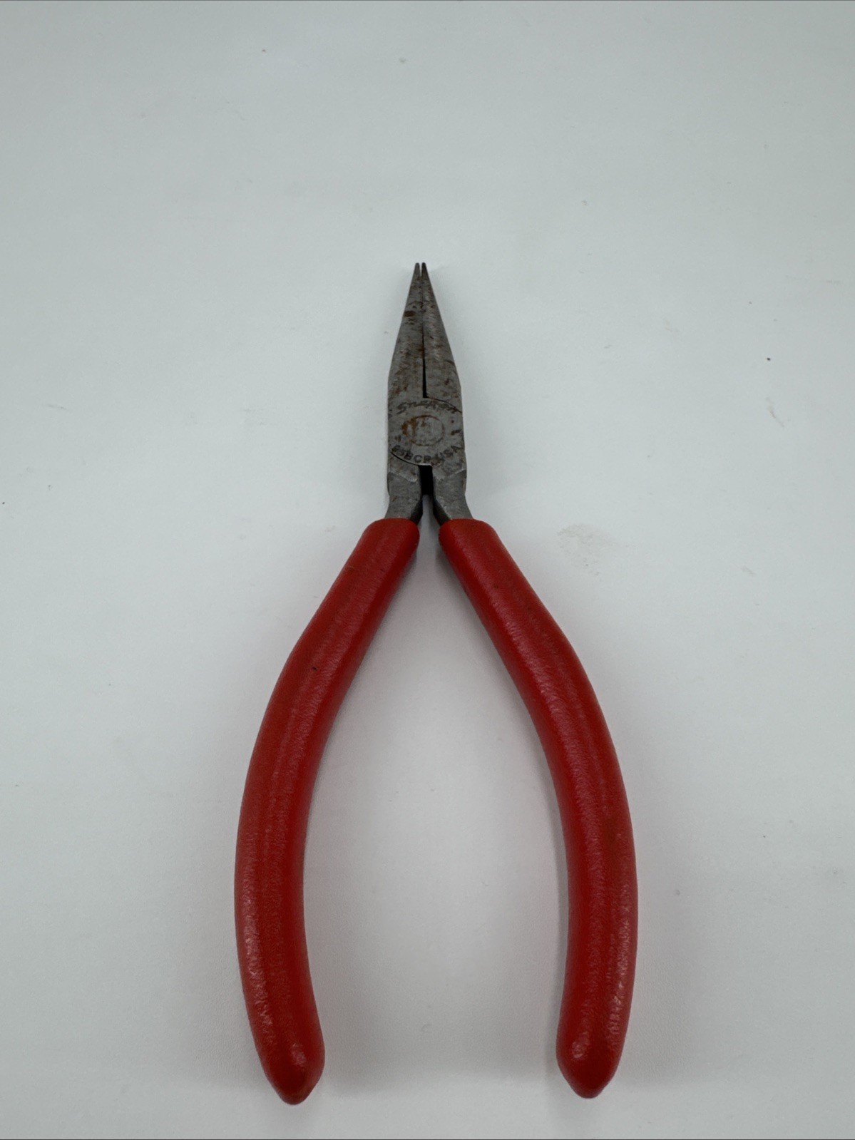 Snap-on 95BCP Needle Nose Pliers 6″ Cushion Grip Red USA