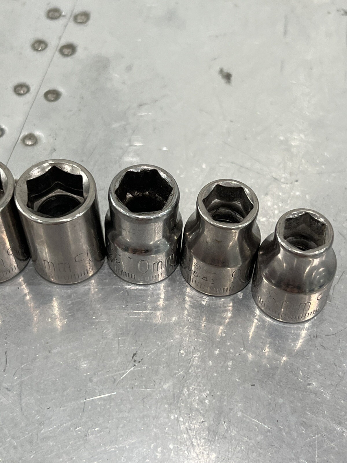 CRAFTSMAN TOOLS 12pc 3/8» DRIVE 6 POINT + DOUBLE SQUARE SOCKET SET USA READ