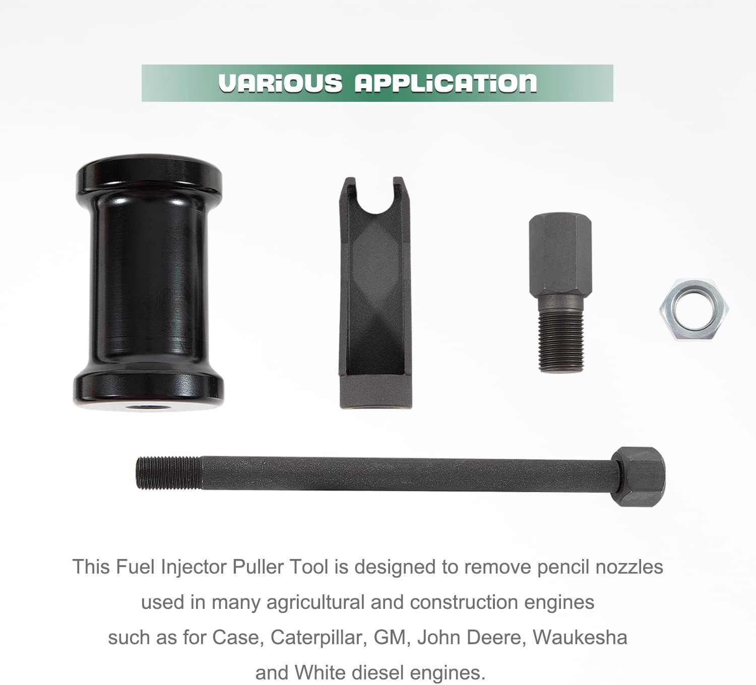 OTC 7121 Fuel Injector Pencil Nozzle Puller for Case Caterpillar GM John Deere