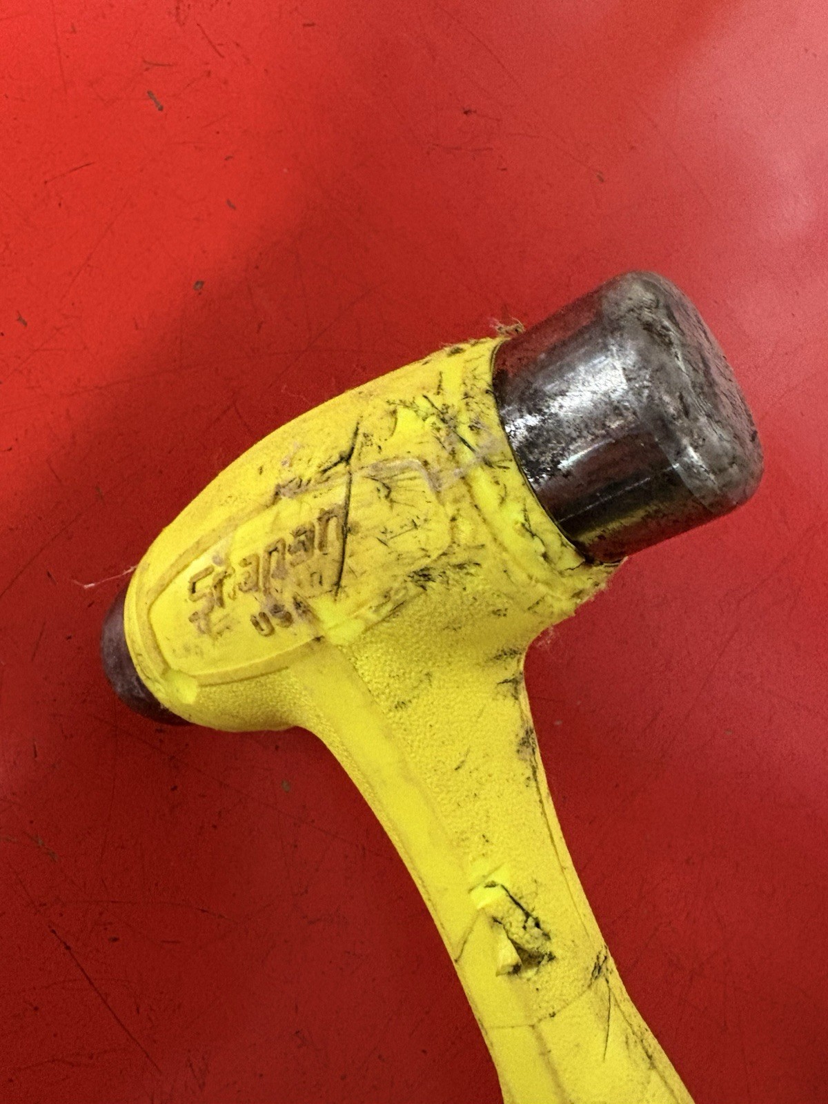 Snap-on Tools USA 24oz/650g HIVIZ YELLOW Soft Grip Dead Blow Hammer HBBD24HV