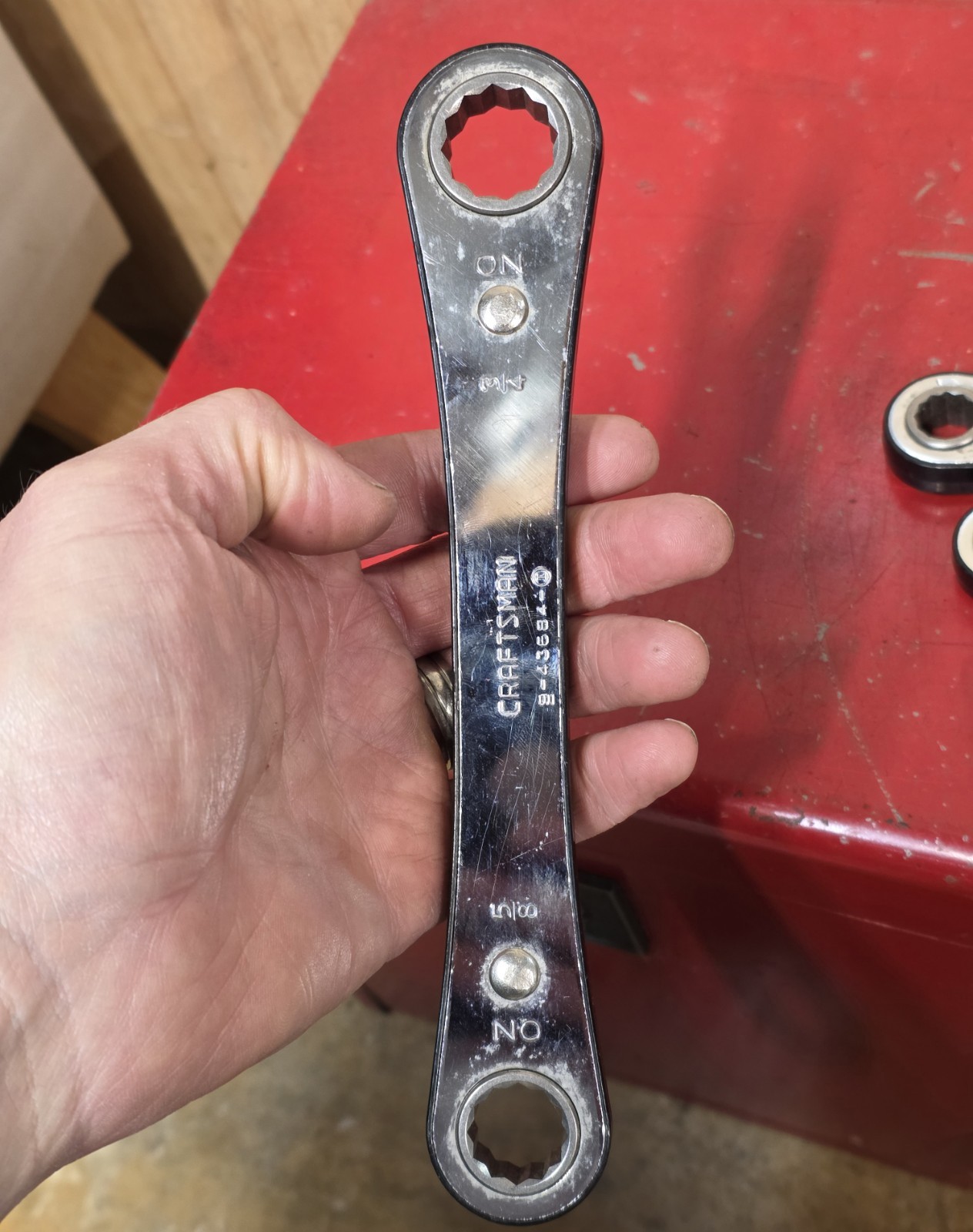 Craftsman USA 5pc. SAE Ratcheting Box End Wrench Set 1/4-5/8 3/4 7/8 15/16″ READ