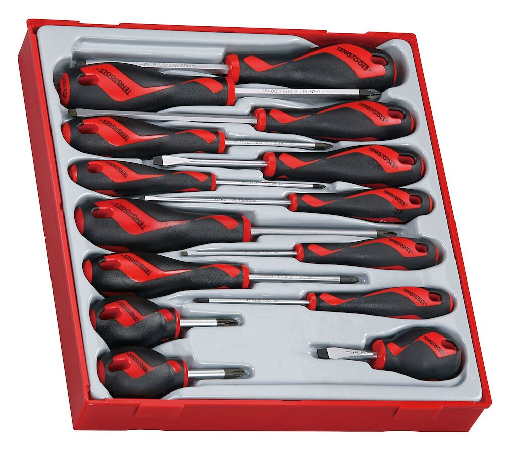 Teng Screwdriver Set 14 Piece in TT2 Tray, Slotted / Phillips / Pozi – TTD914N
