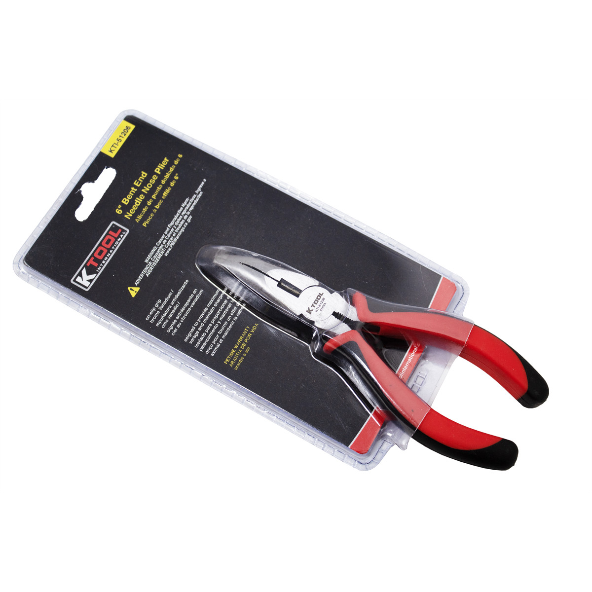 K Tool International 51206 6″ Bent Nose Needle Nose Pliers or Garages, Repair Sh