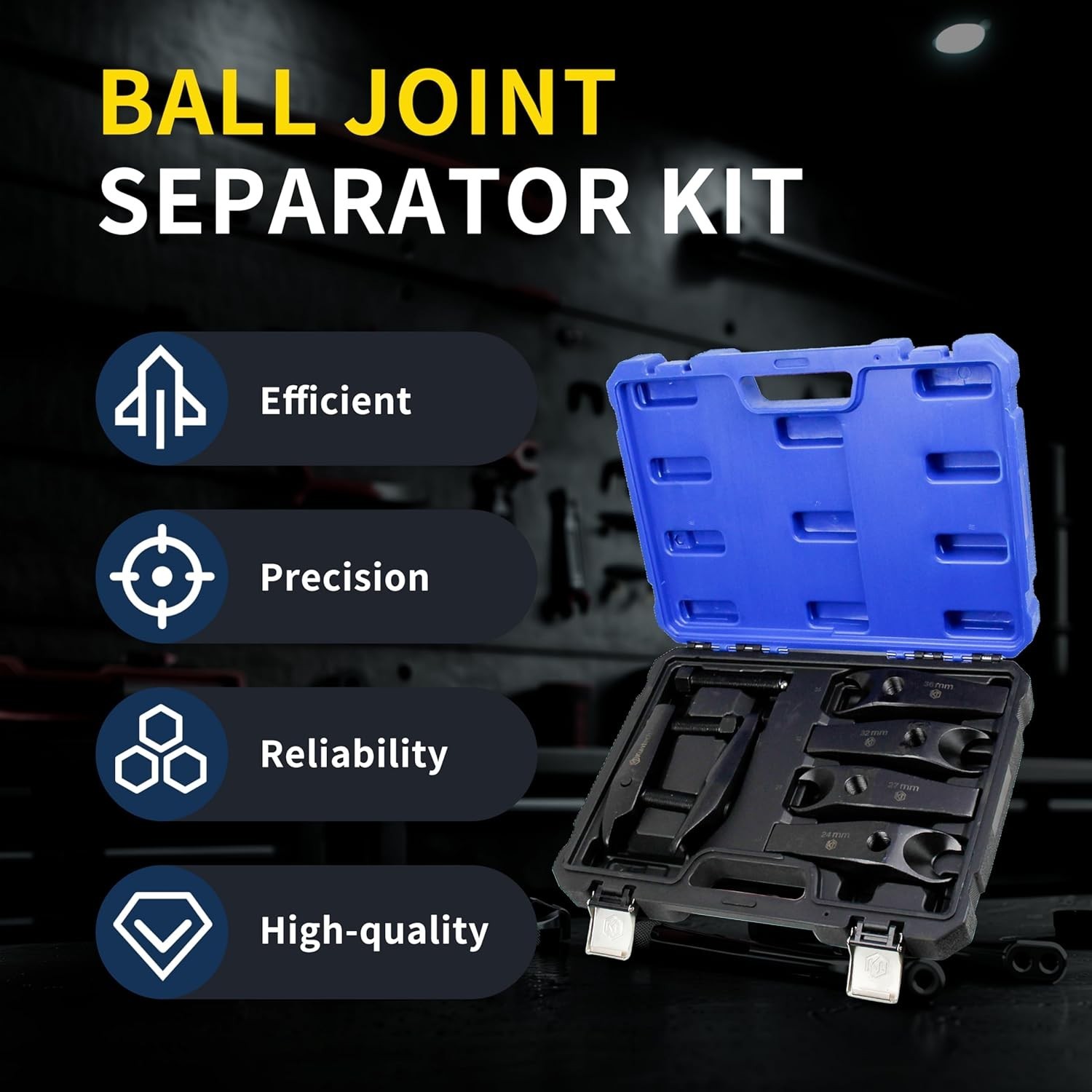 Ball Joint Separator Kit Heavy Duty Tie Rod Ends Removal Tool for Benz BMW Audi