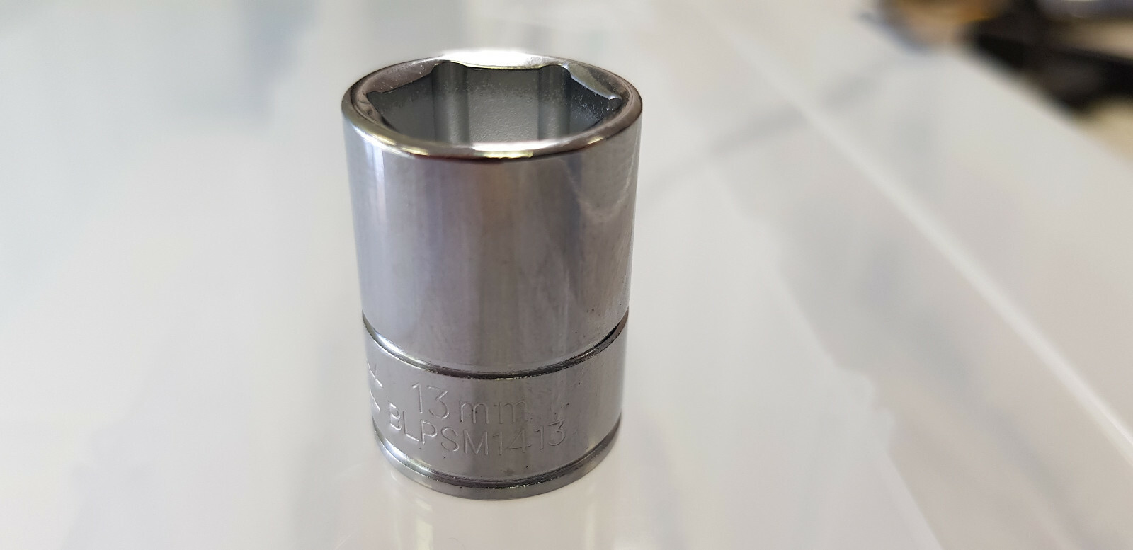 NEW 13MM BLUE POINT ™ TOOLS BLPSM1413 METRIC 6 POINT 1/4″ DRIVE CHROME SOCKET