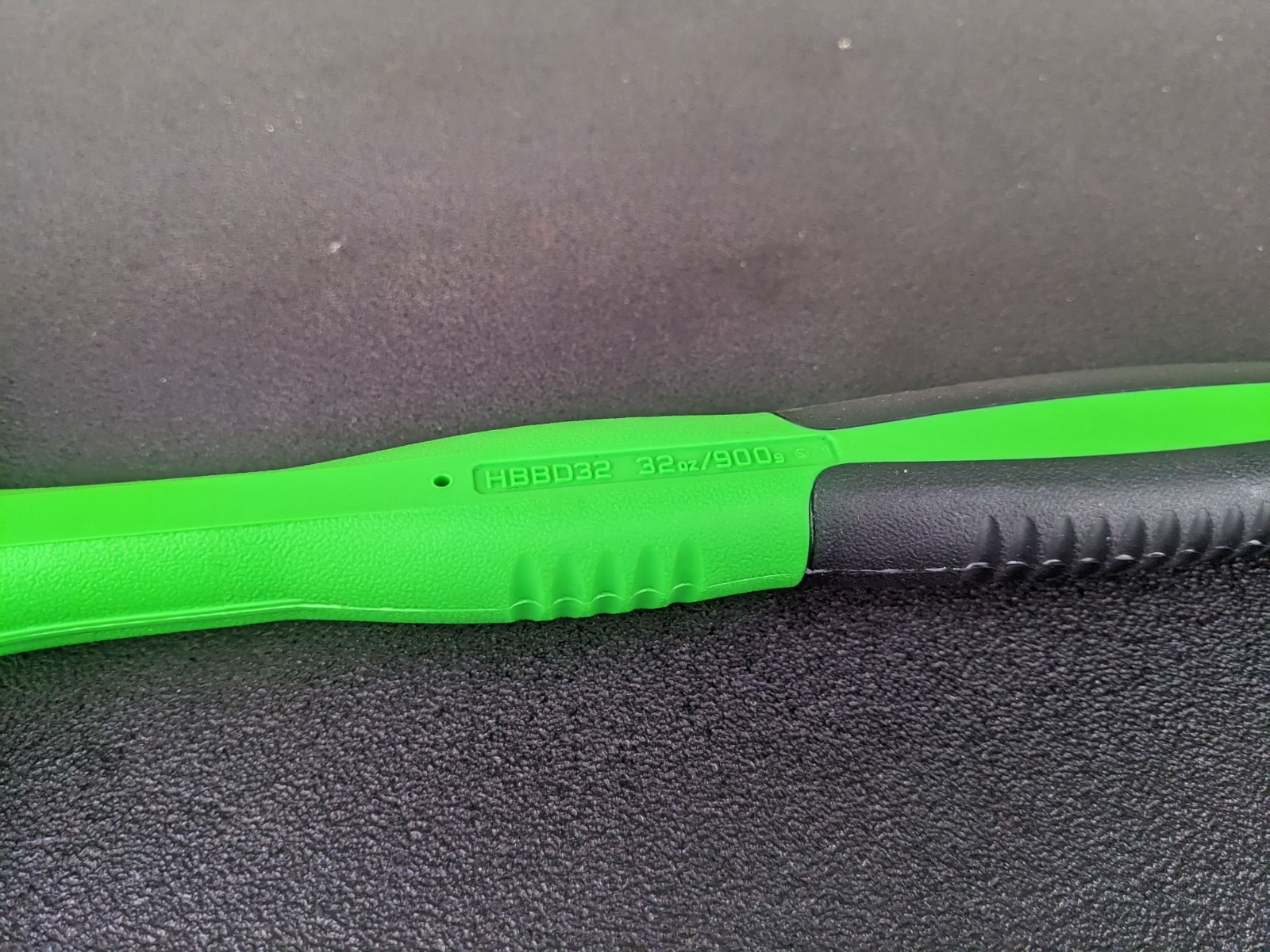 #bk706 Snap-On Tools 32oz Ball Peen Soft Grip Dead Blow Hammer Green HBBD32 900g
