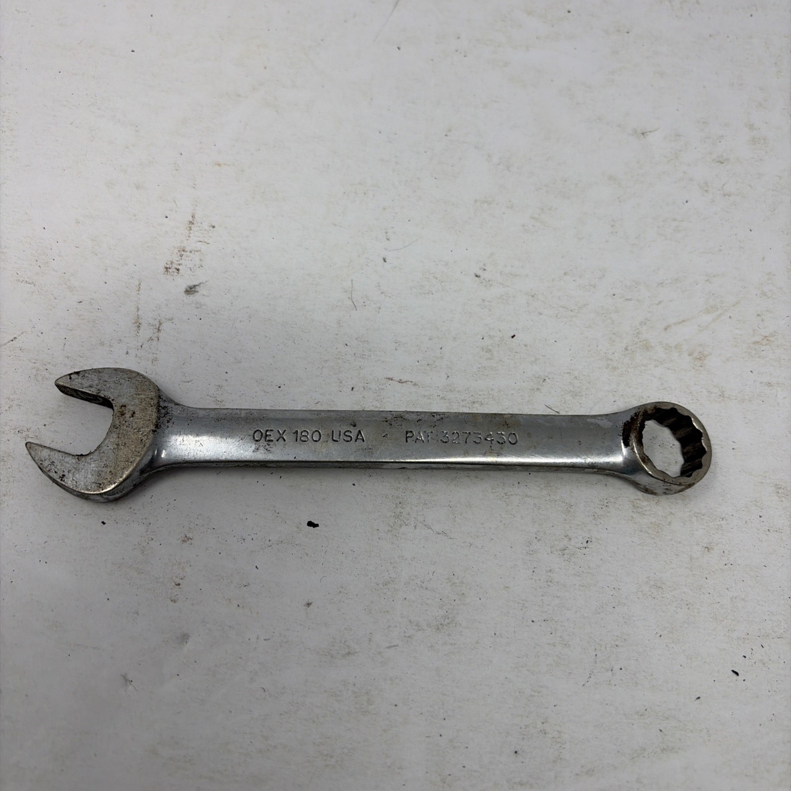 Snap On 9/16″ 12PT SAE Short Chrome Combination Wrench USA OEX180