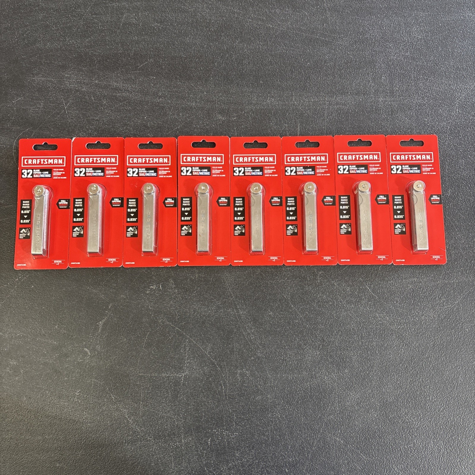 CRAFTSMAN CMMT14105 32-Blade Feeler Gauge LOT OF 8