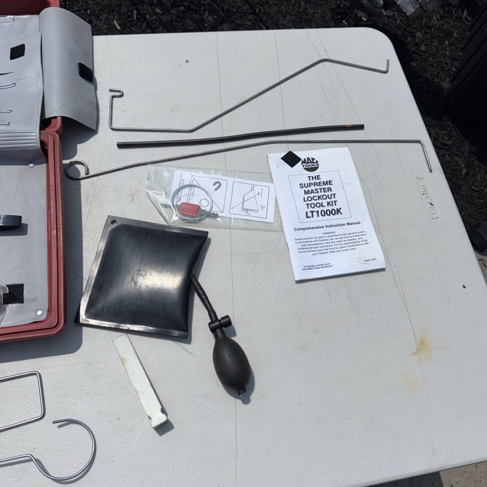 Used MAC Tools Supreme Master Tool Kit – LT1000K Mechanics Tool Set W/Case