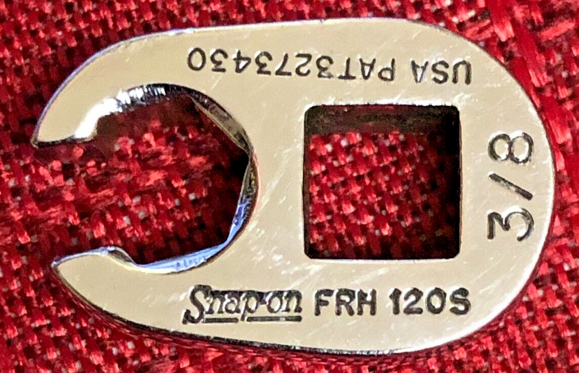 Snap On FRH120S SAE 3/8″ Flare Nut Crowfoot Socket Wrench 3/8″dr USA Good 9/10