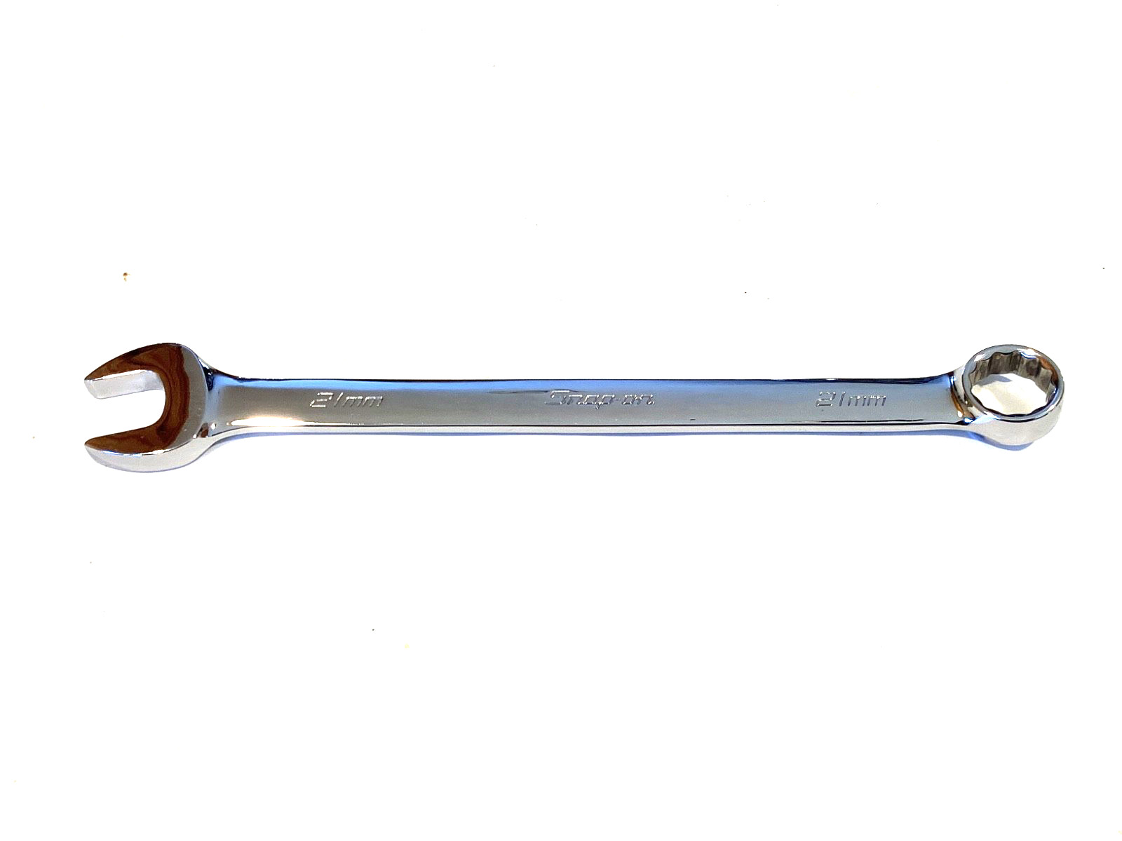 Snap On OEXM210B NEW 21MM 12 Point Metric Flank Drive Chrome Combination Wrench