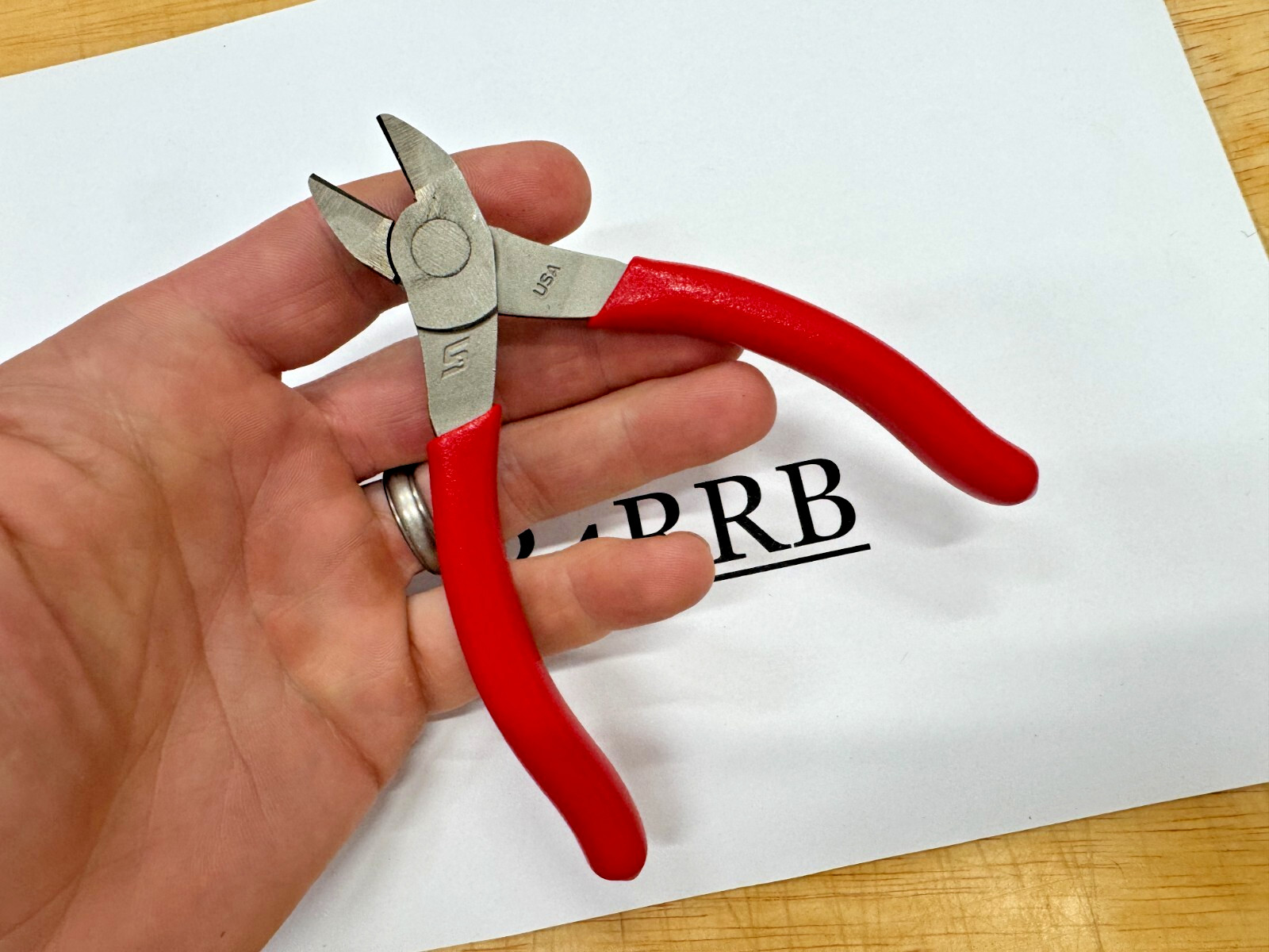 Snap-on Tools USA NEW RED 5″ Soft Grip Small Diagonal Cutter Pliers 85ACF