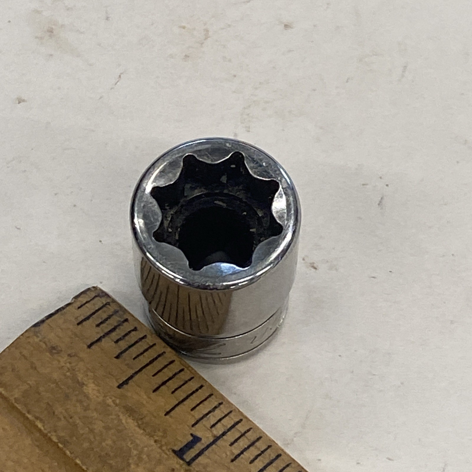 Snap On USA Tools 3/8″ Drive 7/16″ 8PT Chrome Double Square Socket F314, M0313