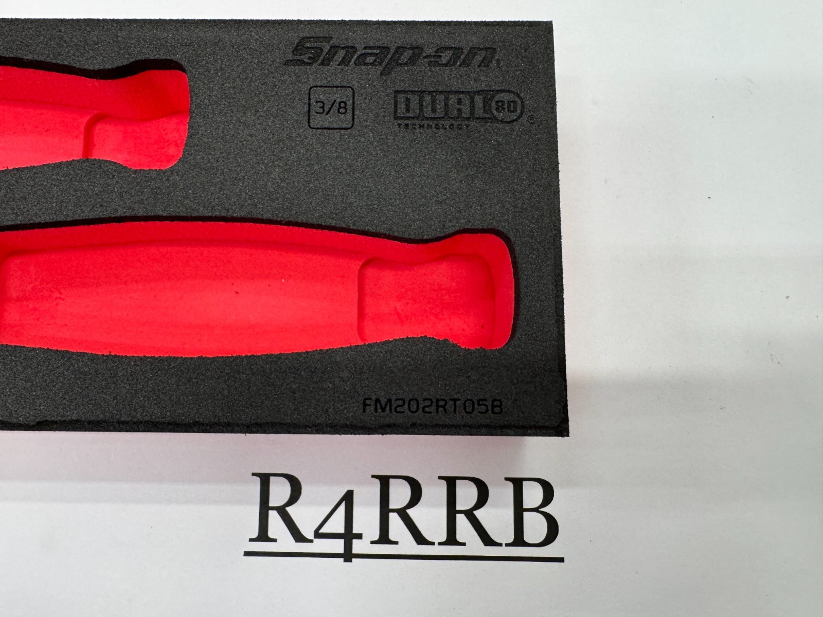 Snap-on Tools RED Foam Holder ONLY for 2pc 3/8″ Drive Ratchets FM202RT05BR