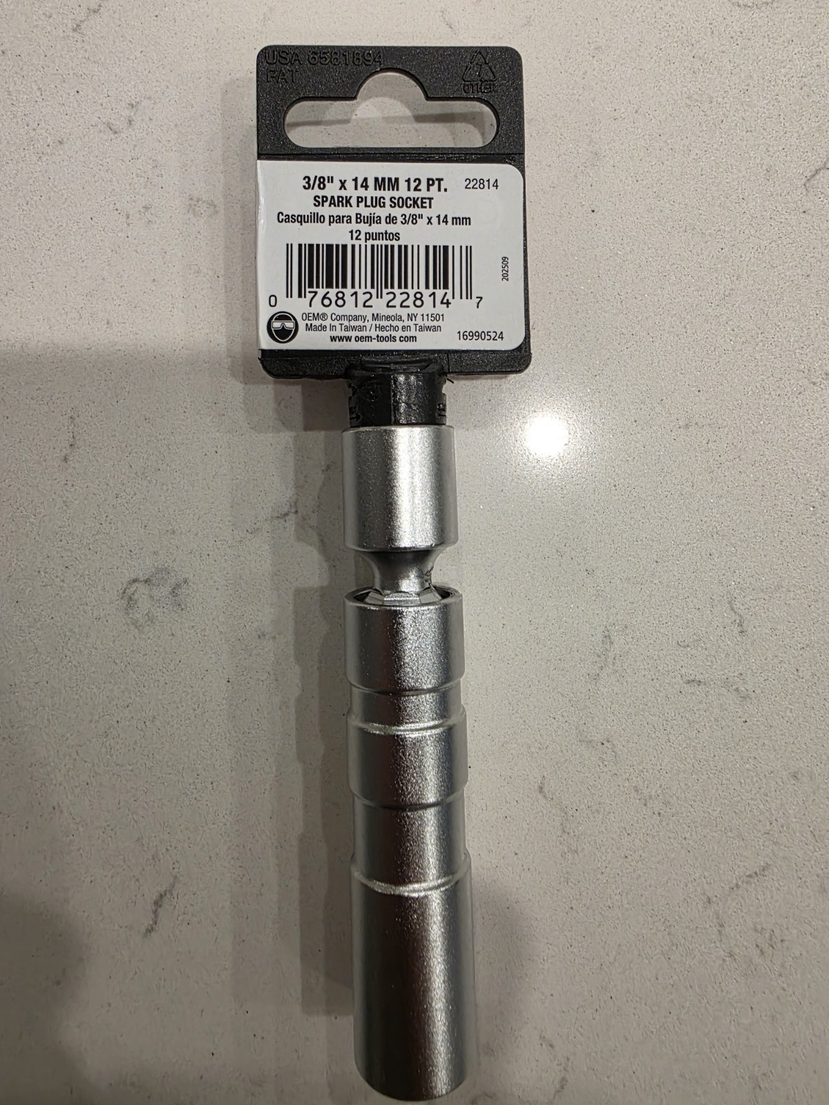 OEM TOOLS Spark Plug Flex Premium Socket 14mm 3/8 Drive Thin Wall