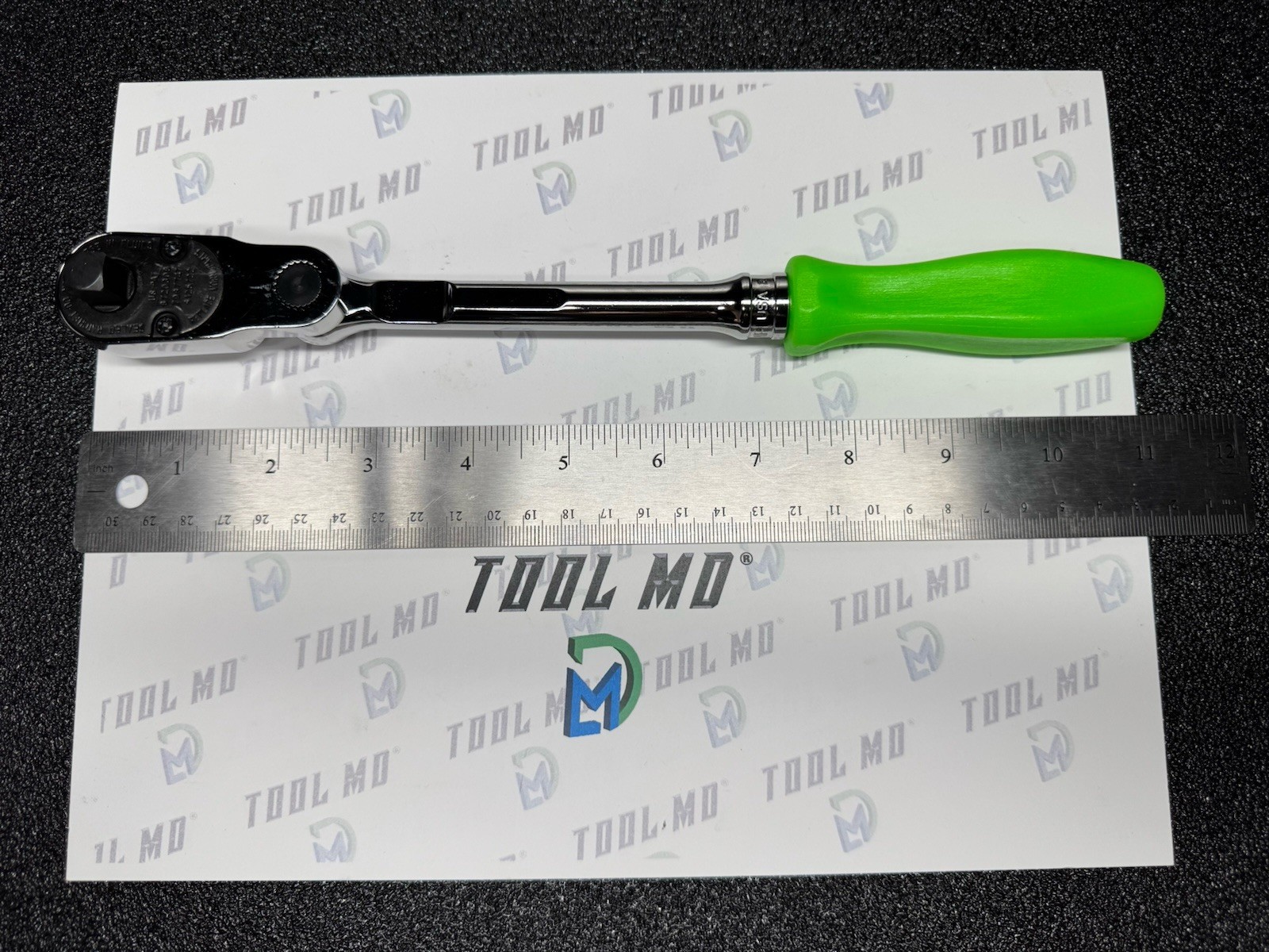 Snap-on Tools USA NEW GREEN 3/8″ Drive Hard Grip Multi-Position Ratchet FHD80MP