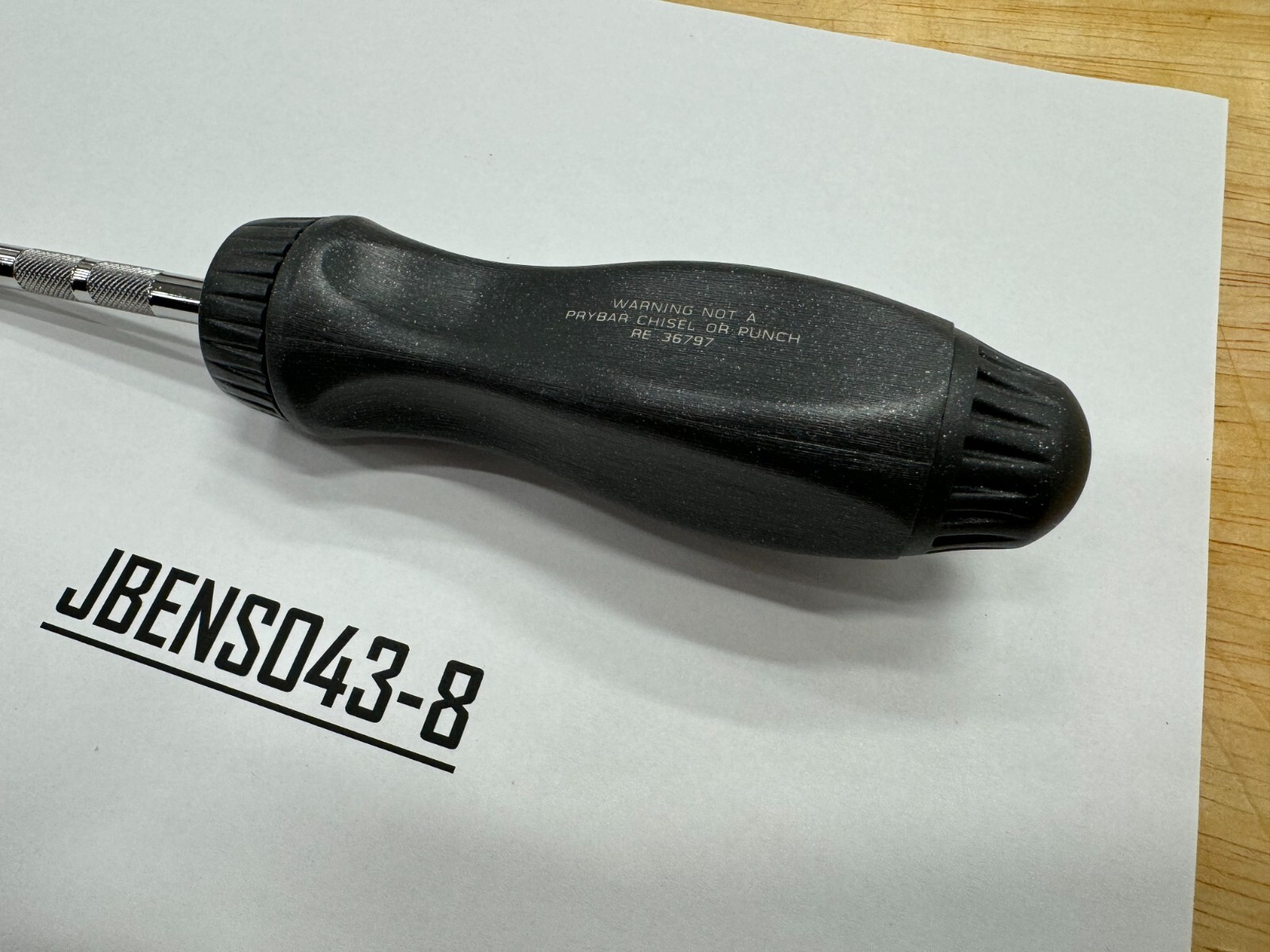 Snap-on Tools NEW DARK TITANIUM 1/4″ Drive Hard Grip 4″ Ratcheting Driver TMR4DT