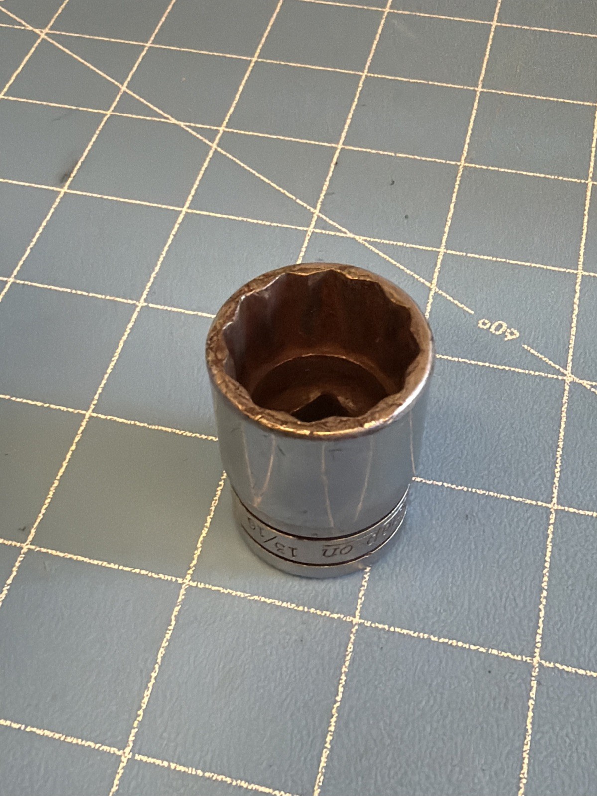 Snap On 13/16″ 12 Point 1/2″ Drive Shallow Chrome Socket SW-261