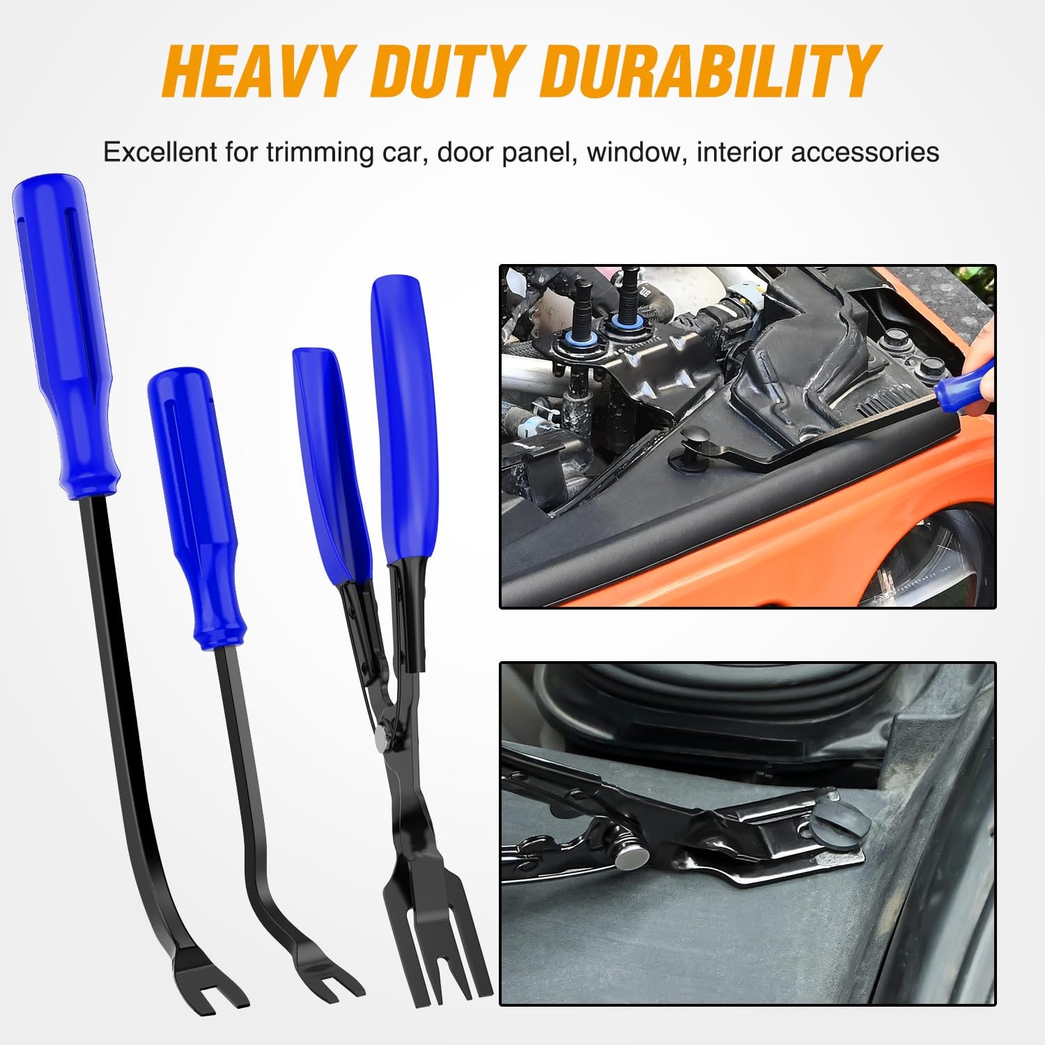 GOOACC 330Pcs Trim Removal Tool, Auto One Size, Clips Kit Blue