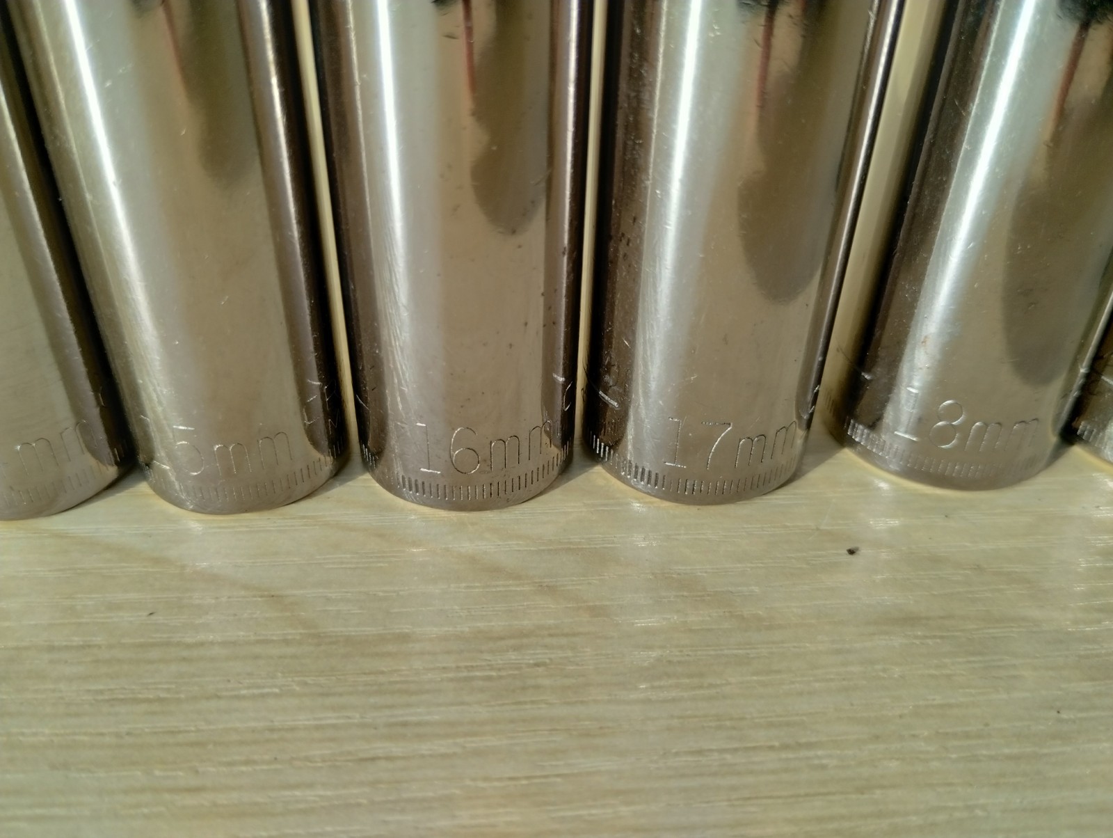 Vintage Craftsman G2-Metric Deep Socket Set 9mm–19mm+18 SparkUSA Made 3/8” Drive
