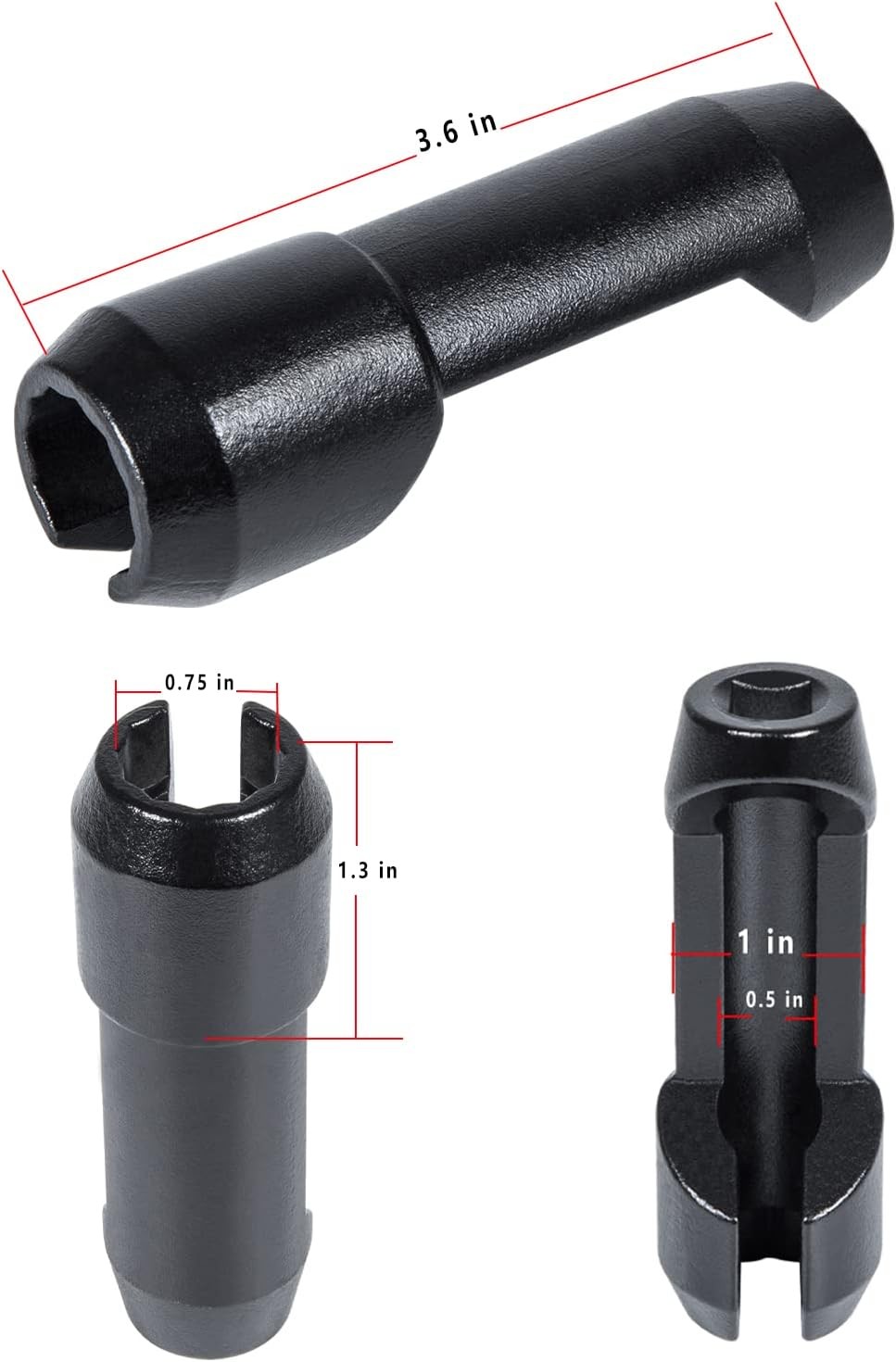 Fuel Injector Line Socket Set 12 Point Flare Nut For Ford Powerstroke 6.7 Diesel