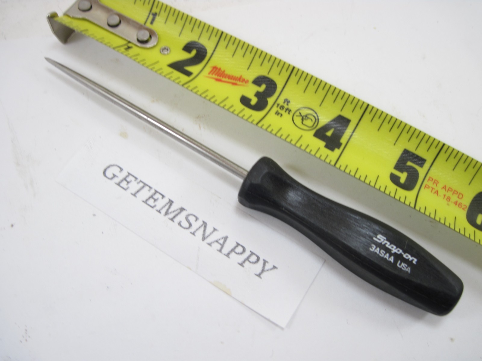 Snap On Mini Scratch Awl Tool W/Black Screwdriver Handle 3ASAA NEW NOS