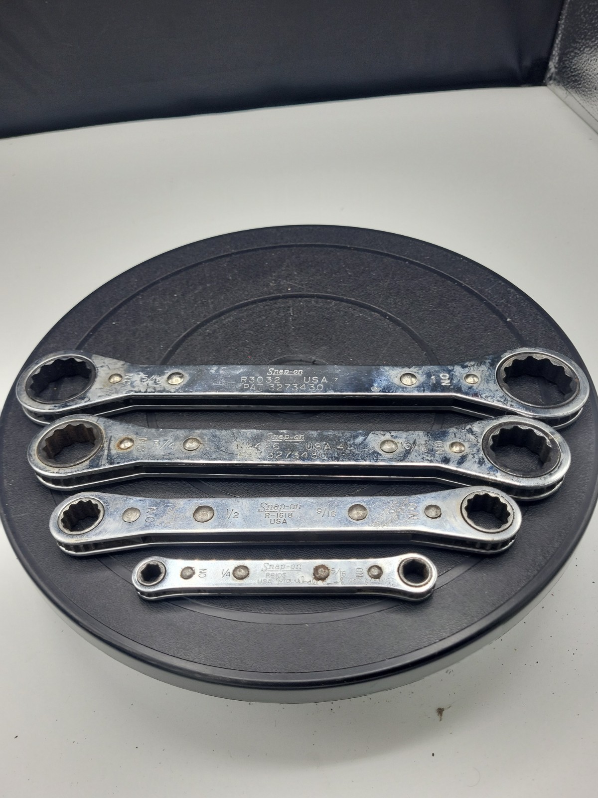 4Pc. Snap-On Tools 6 & 12 Pt. Ratcheting Box 1/4″ – 15/16 » Wrench Set