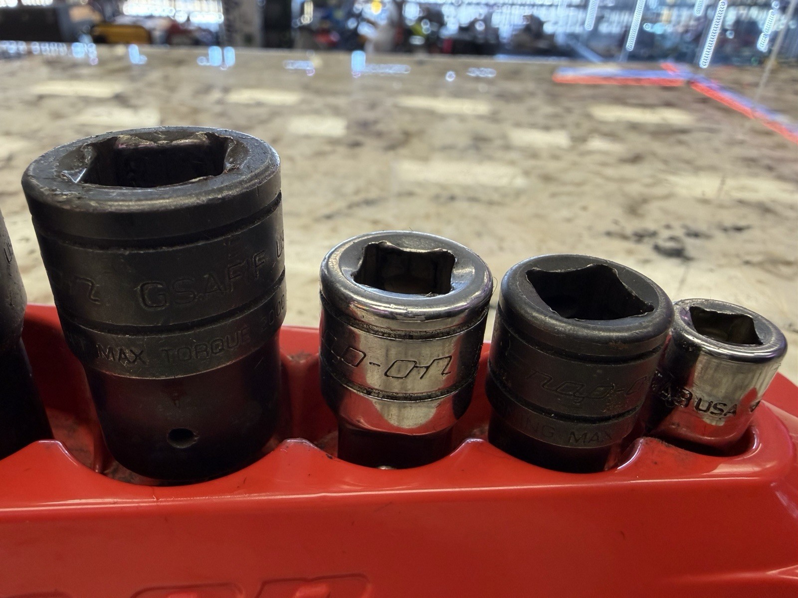 6 Pc Snap On Tools Adapters 1/4,3/8,1/2,3/4” Dr Set TA3,GFATIE, A2A,GLAFIF,GLA12