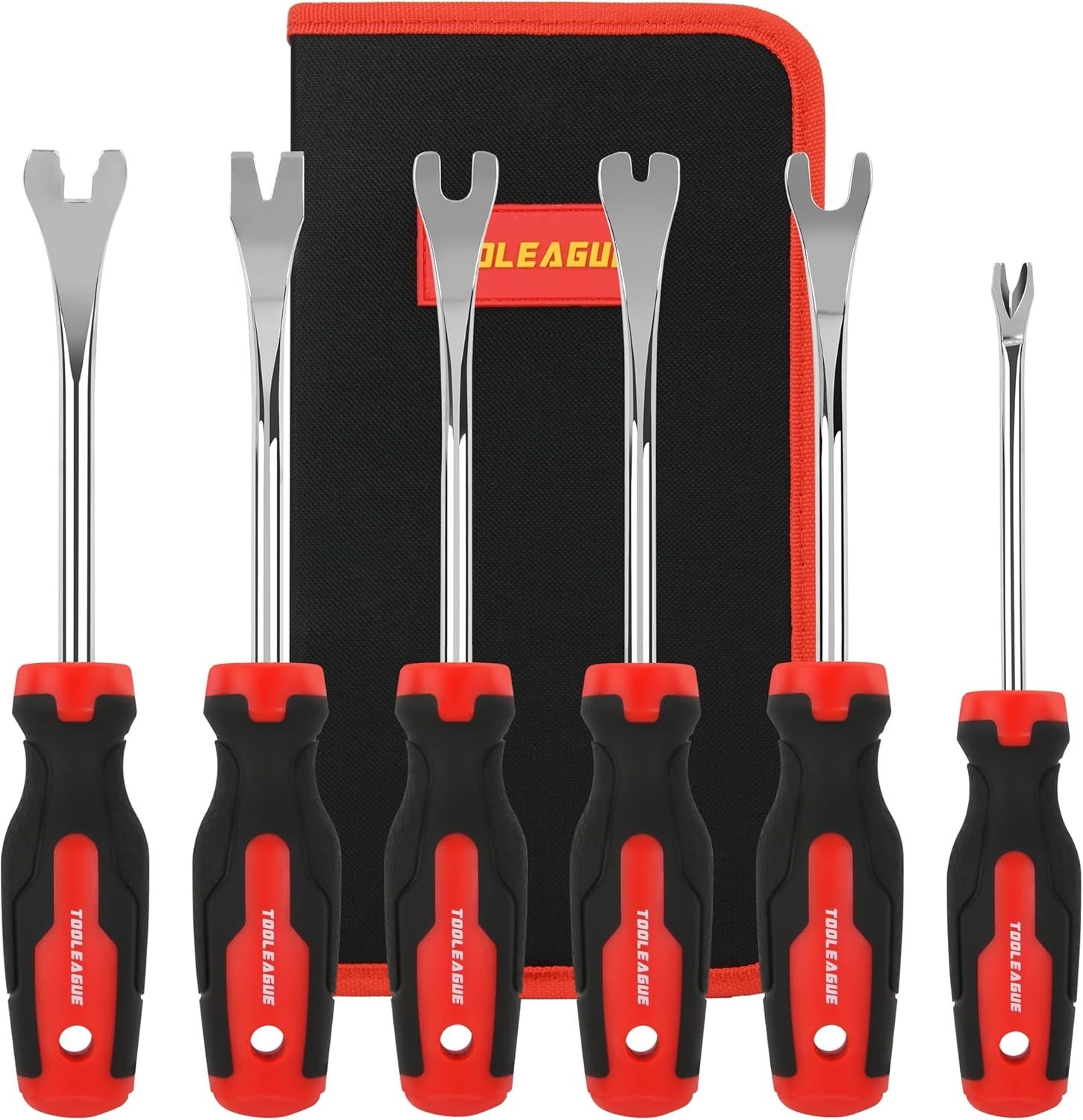 6Pcs Auto Upholstery Trim Panel Removal Tool Set,Car Trim Removal Tool, Faste…