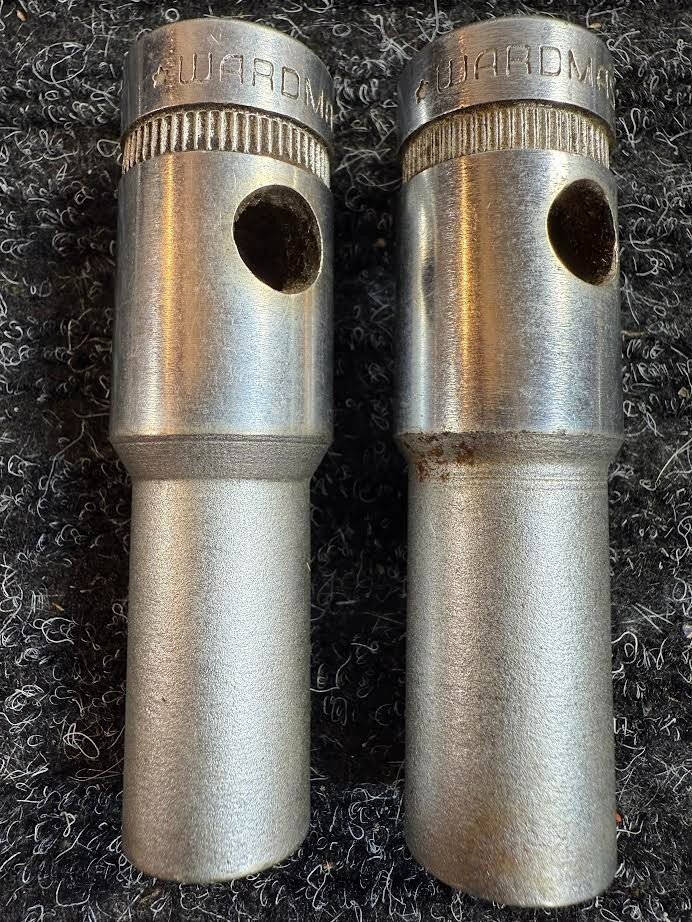 Two WARDMASTR 12 Point Deep Well Sockets 1/2″ Drive, 1/2″ and 9/16″