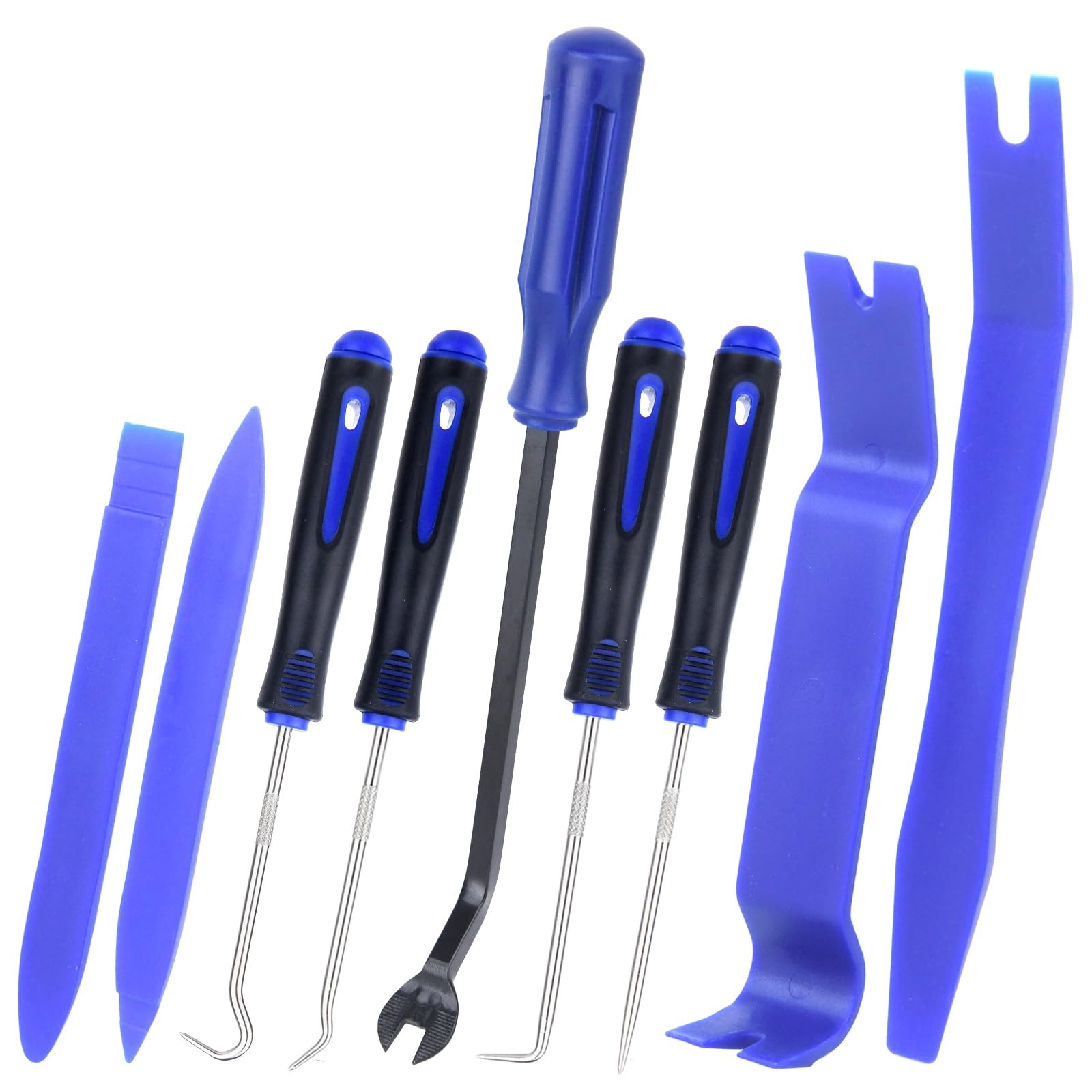 Xinodle 9Pcs Auto Trim Removal Tool Kit with Plastic Pry Tool, Fastener Clip…