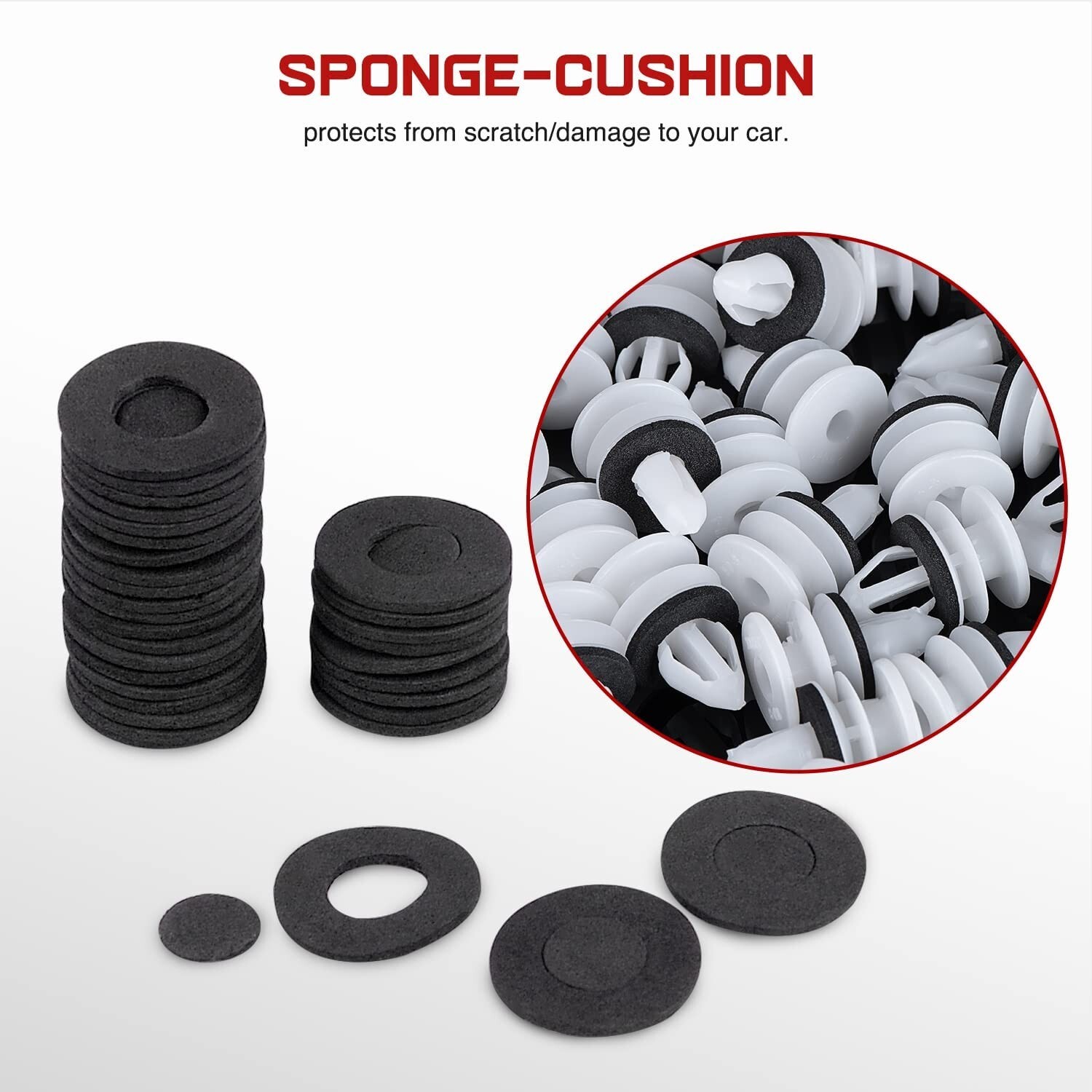 Nilight 50Pcs Door Trim Panel Retainer Clips Replacement With Sealer