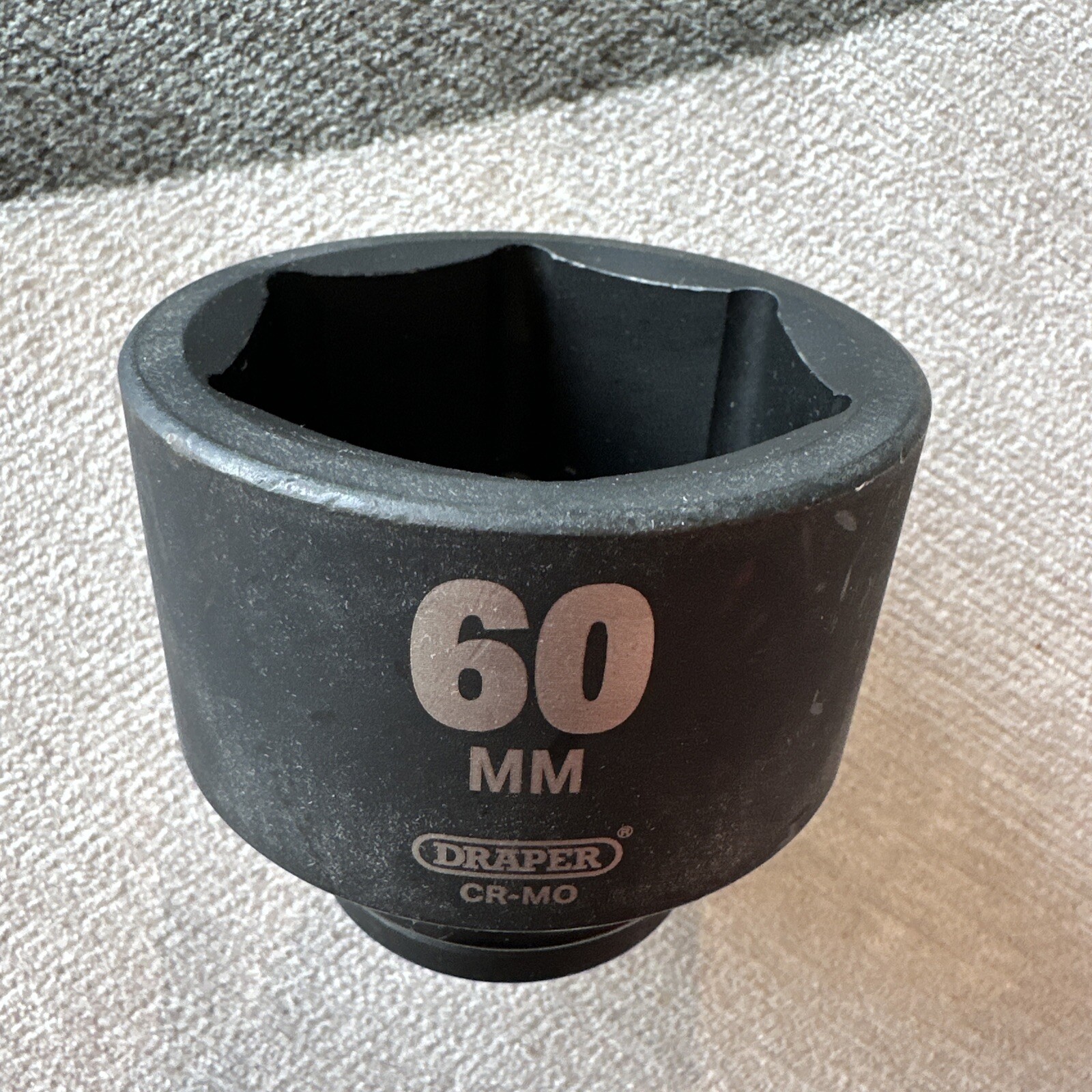 60mm Draper Socket 3/4 Inch Square Drive Black/Chrome Finish