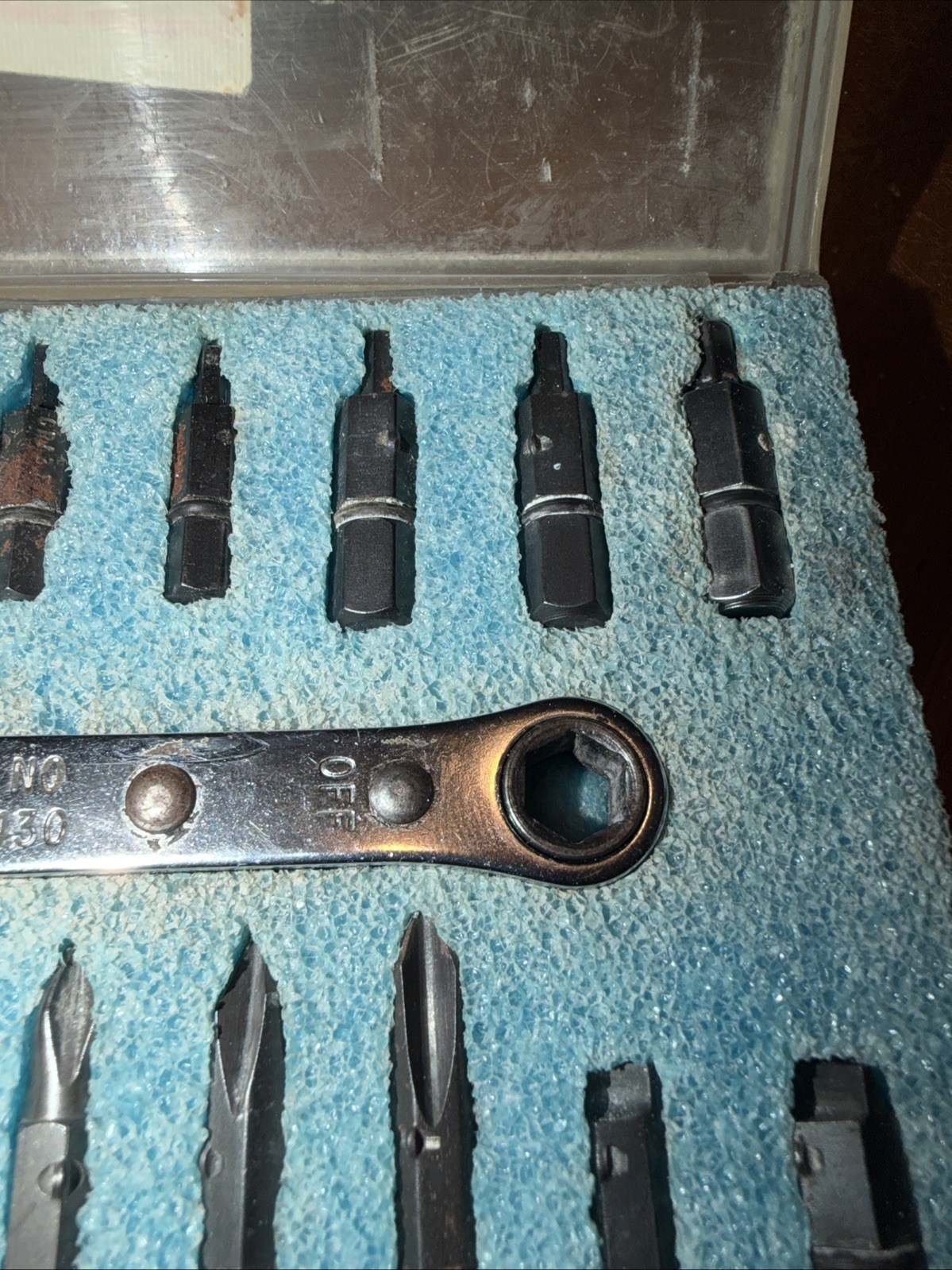 Snap-On 20 Pc Offset Ratcheting Box Wrench Set CRA180BK
