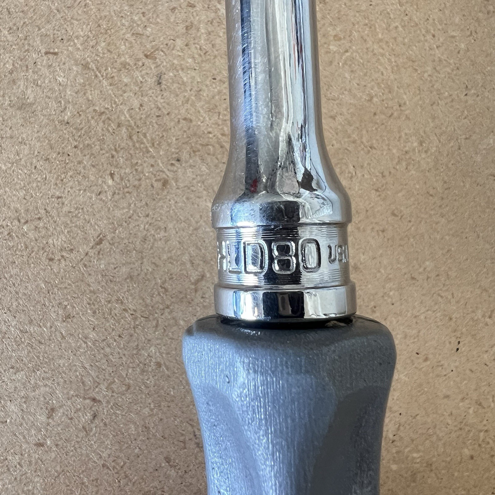 Snap-on Tools USA 3/8″ Drive Gray Hard Handle Long Ratchet FHLD80