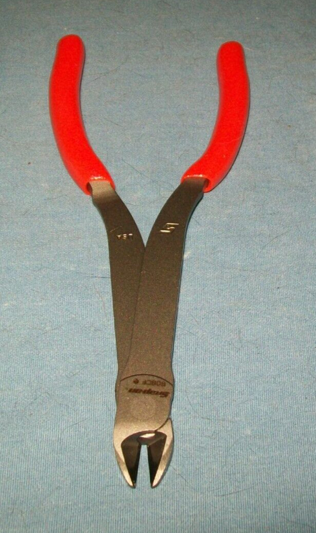 New Snap-on™ 808CFO 8″ Long Mini Diagonal Cutters Orange Vinyl Grip Unused