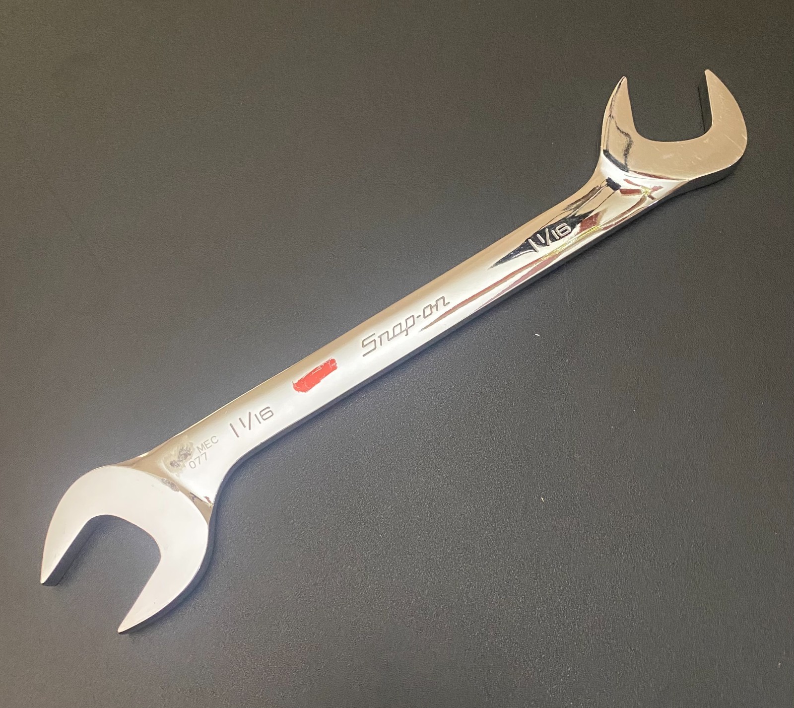 Snap-On 1-1/16″ SAE Four-Way Angle Head Open-End Wrench VS34B [ Red ]