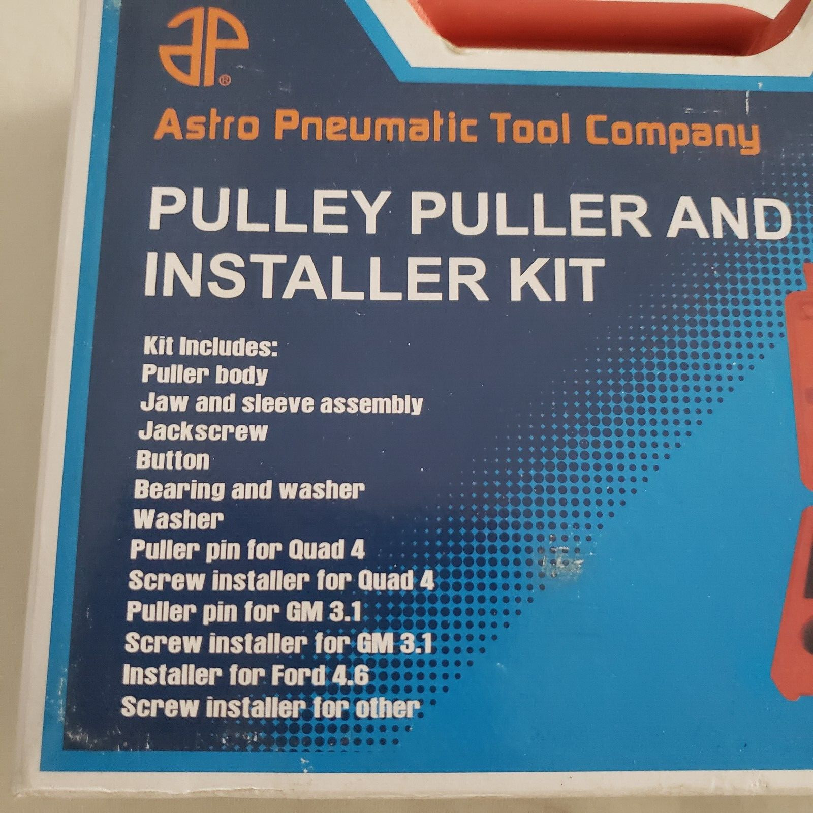Astro Pneumatic Pulley Puller & Installer Kit #7874 NEW NIB
