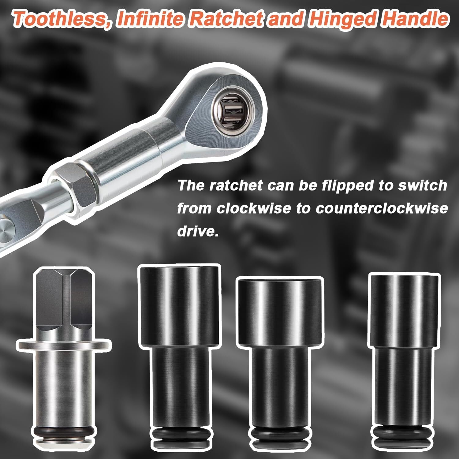 64180 Actuator Motor Wrench Tool Set with 5.5mm 7mm 8mm Socket 5 Pieces