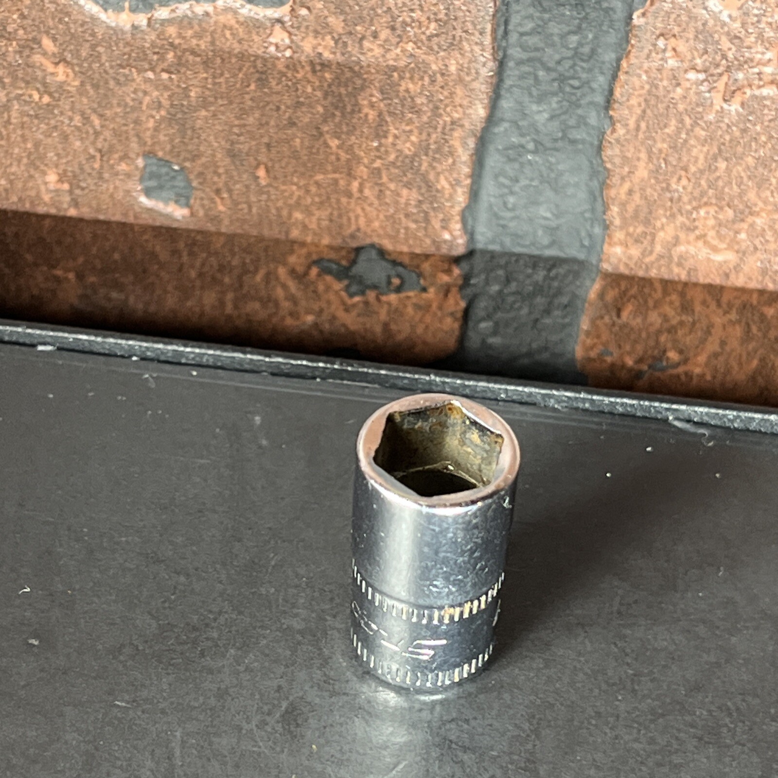 Snap On USA 9mm 6 Point 1/4″ Drive Shallow Socket TMM9 Metric 9 MM Chrome