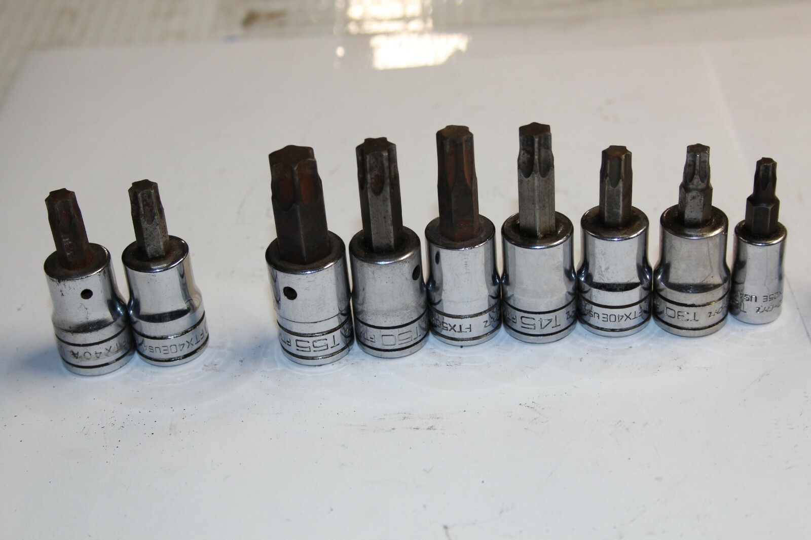 SNAP-ON TOOLS 1/4″ 3/8″ DRIVE TORX Tamper-Resistant Socket Driver LOT 18pcs USA