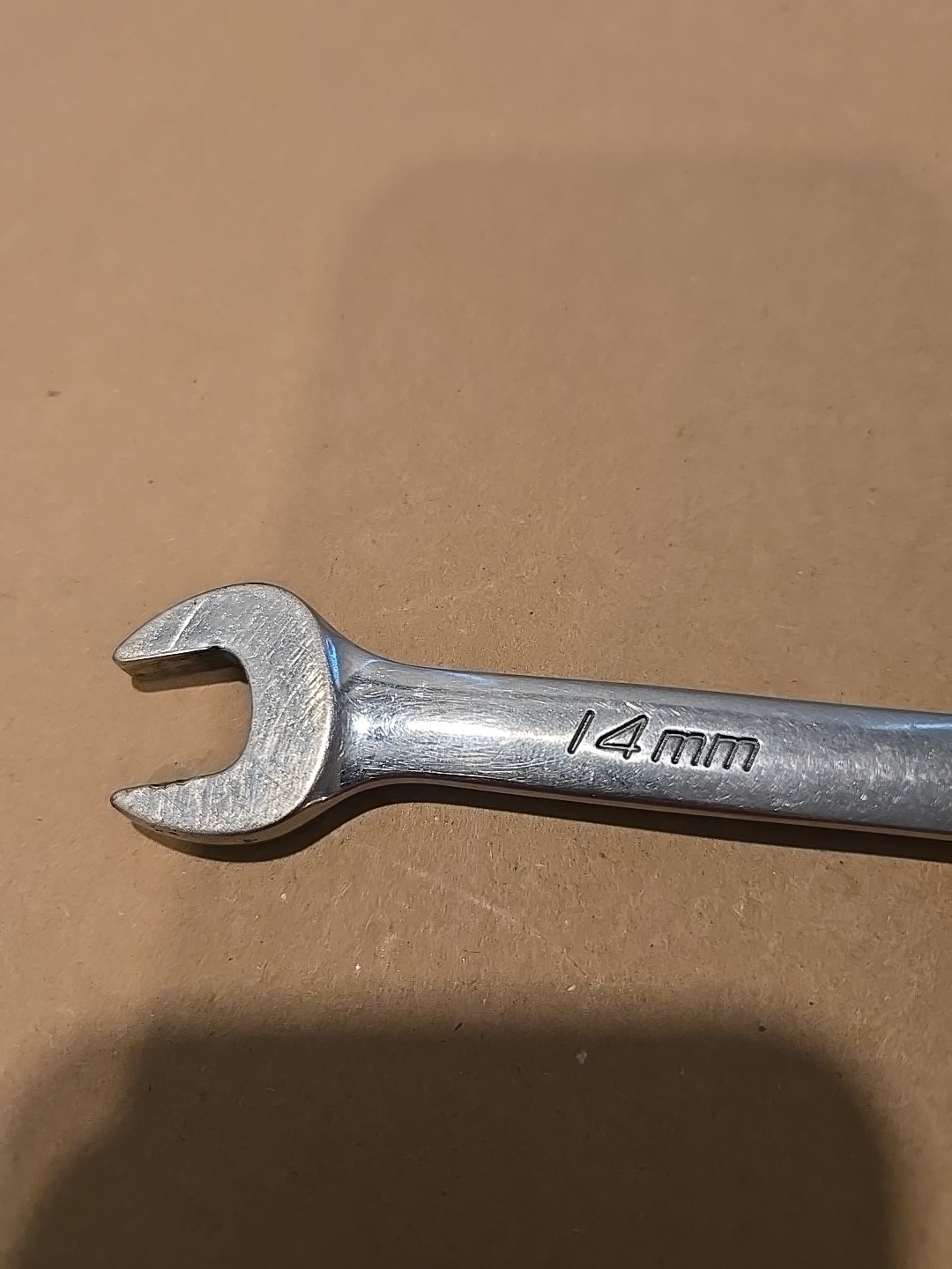 Snap On 14MM 12PT Metric Chrome Combination Wrench USA OEXM140B