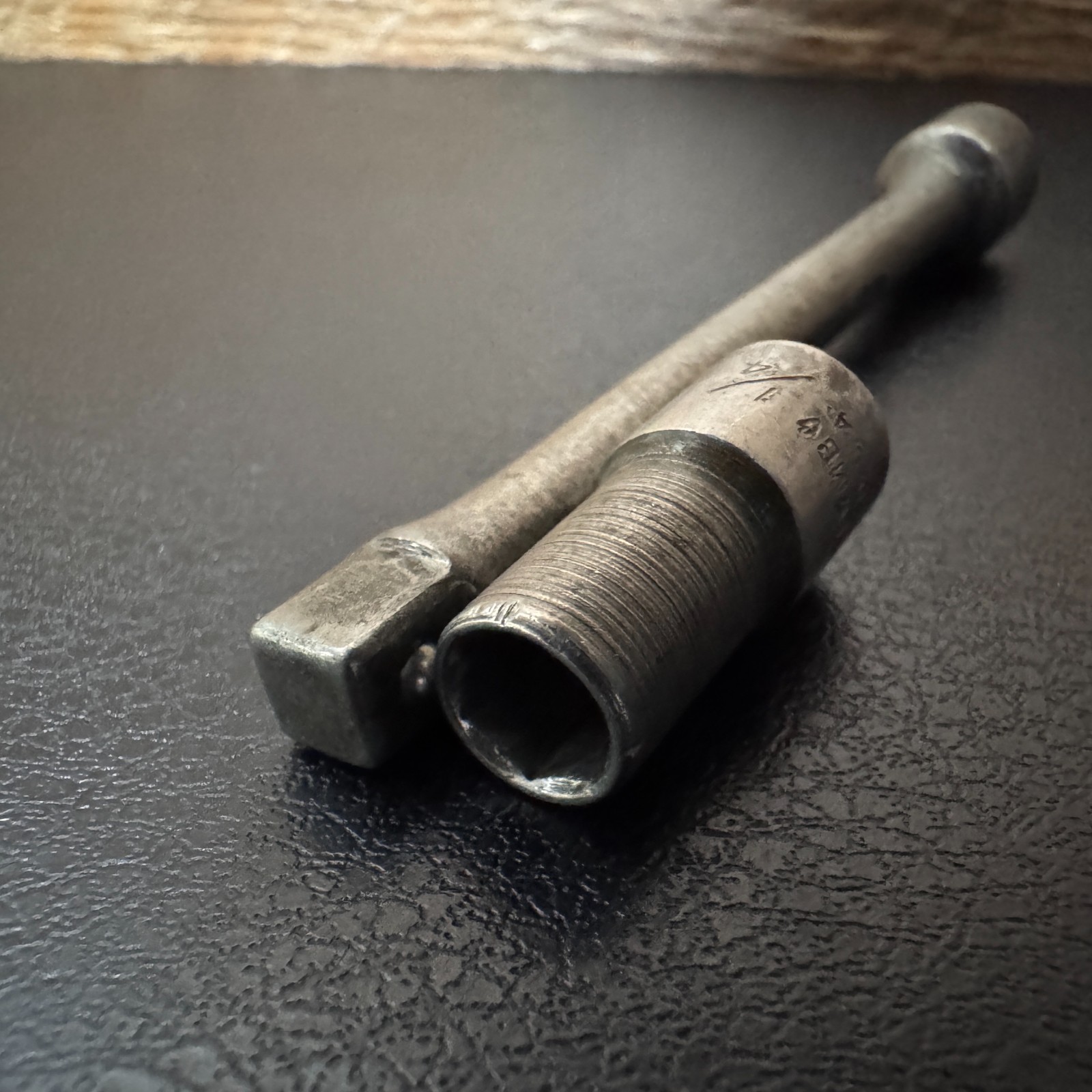 PLOMB PLVMB 1/4 Drive 3″ Socket Extension 4760 & 6PT 1/4″ Socket 4708 USA 1940s
