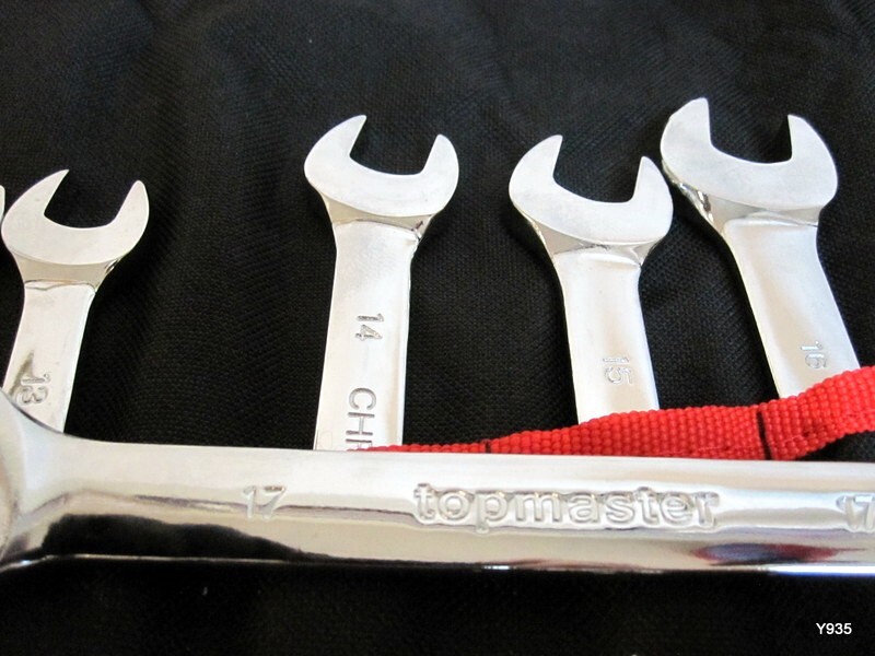 Chrome vanadium 12pc 8-19mm wrench see pictures 17mm topmaster